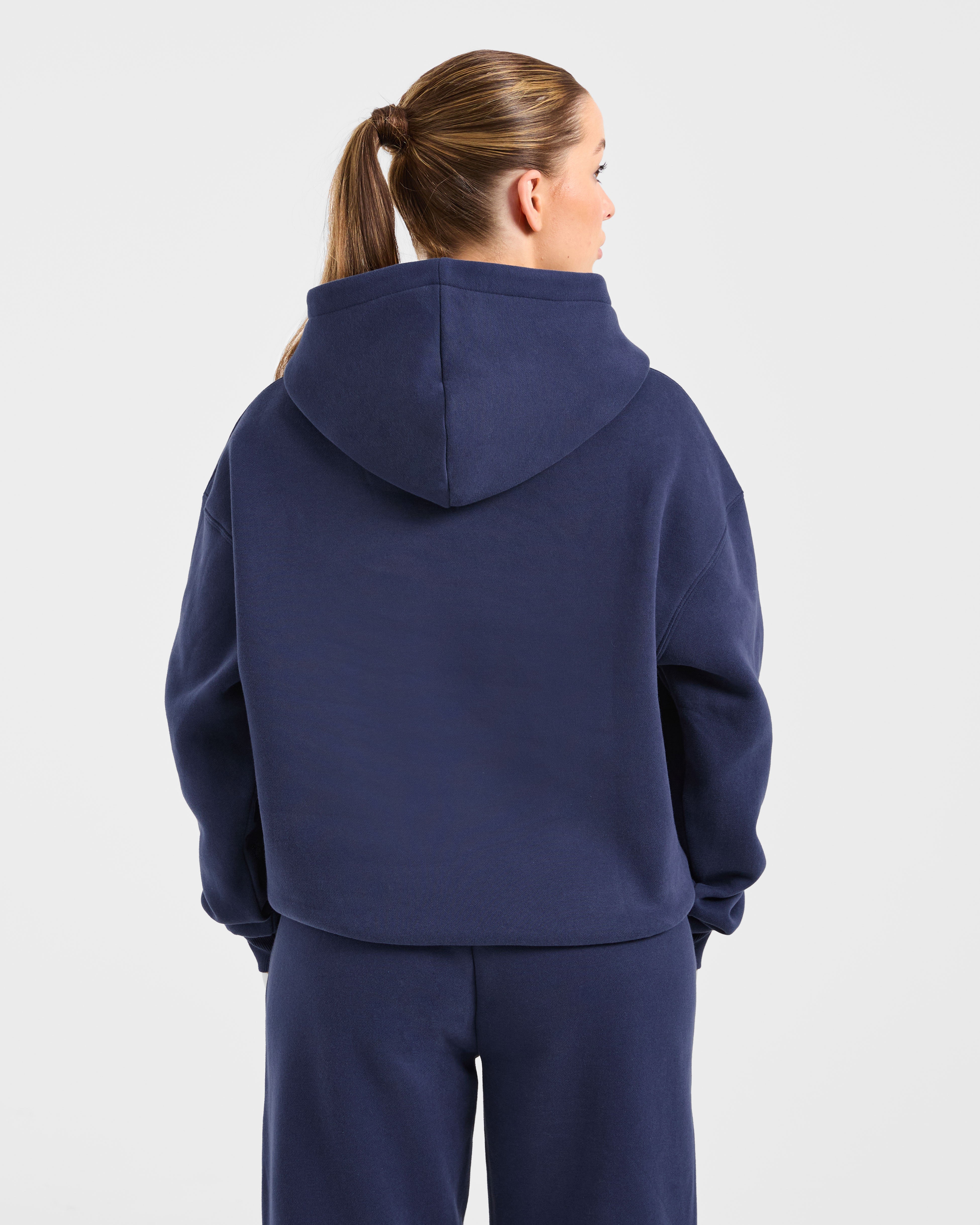 Sudadera Oversized AYBL Sports Outline - Azul marino