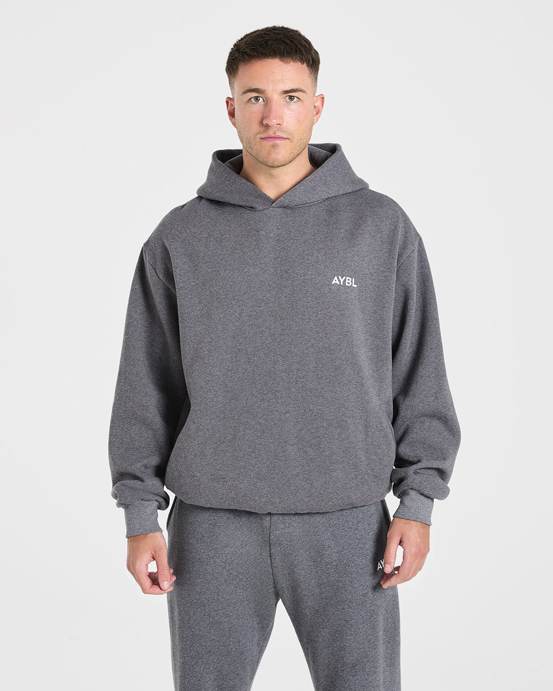 Essential Hoodie Oversized - Gris Carbón