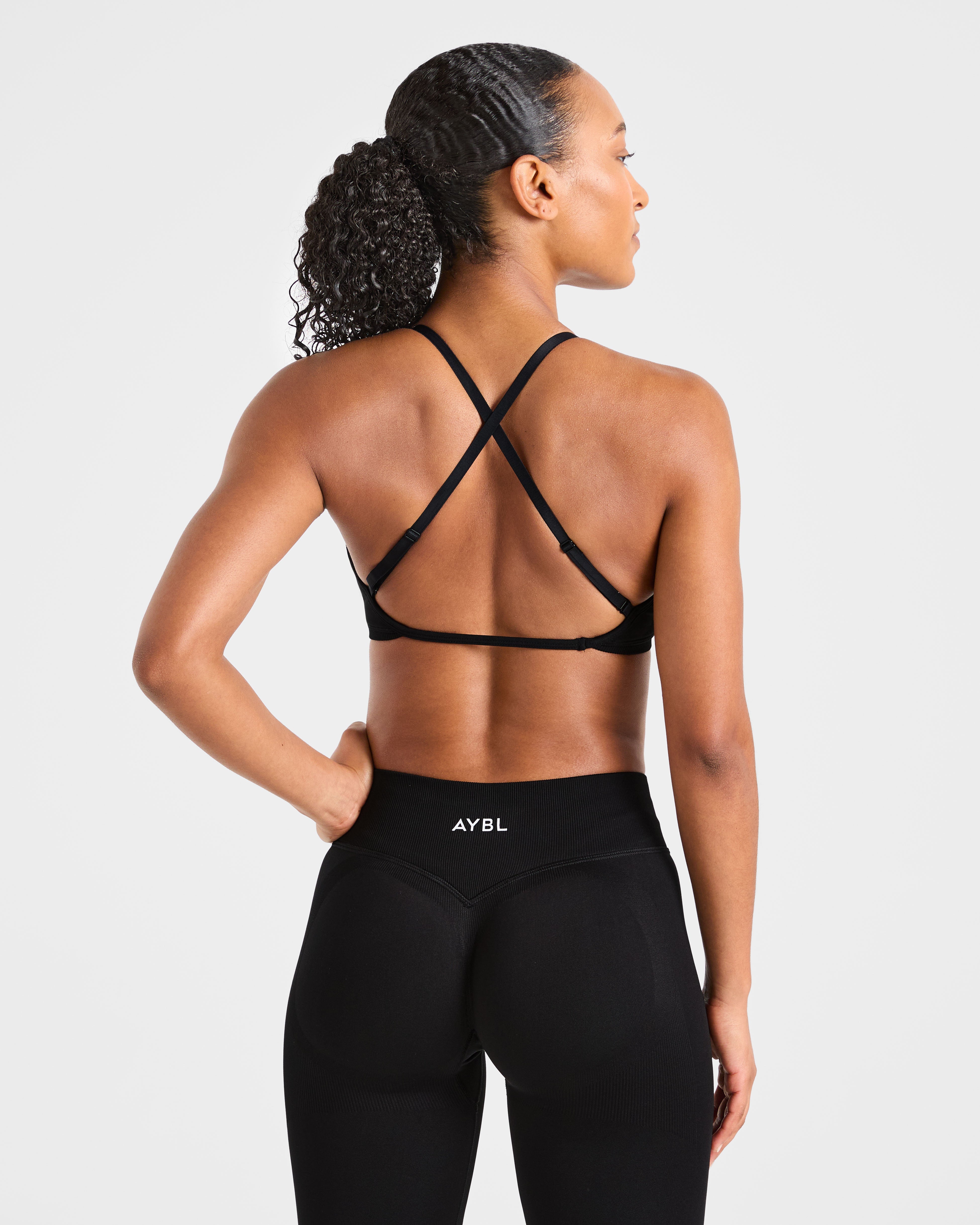 Adapt Sports Bra Sin Costuras con Tirantes - Negro