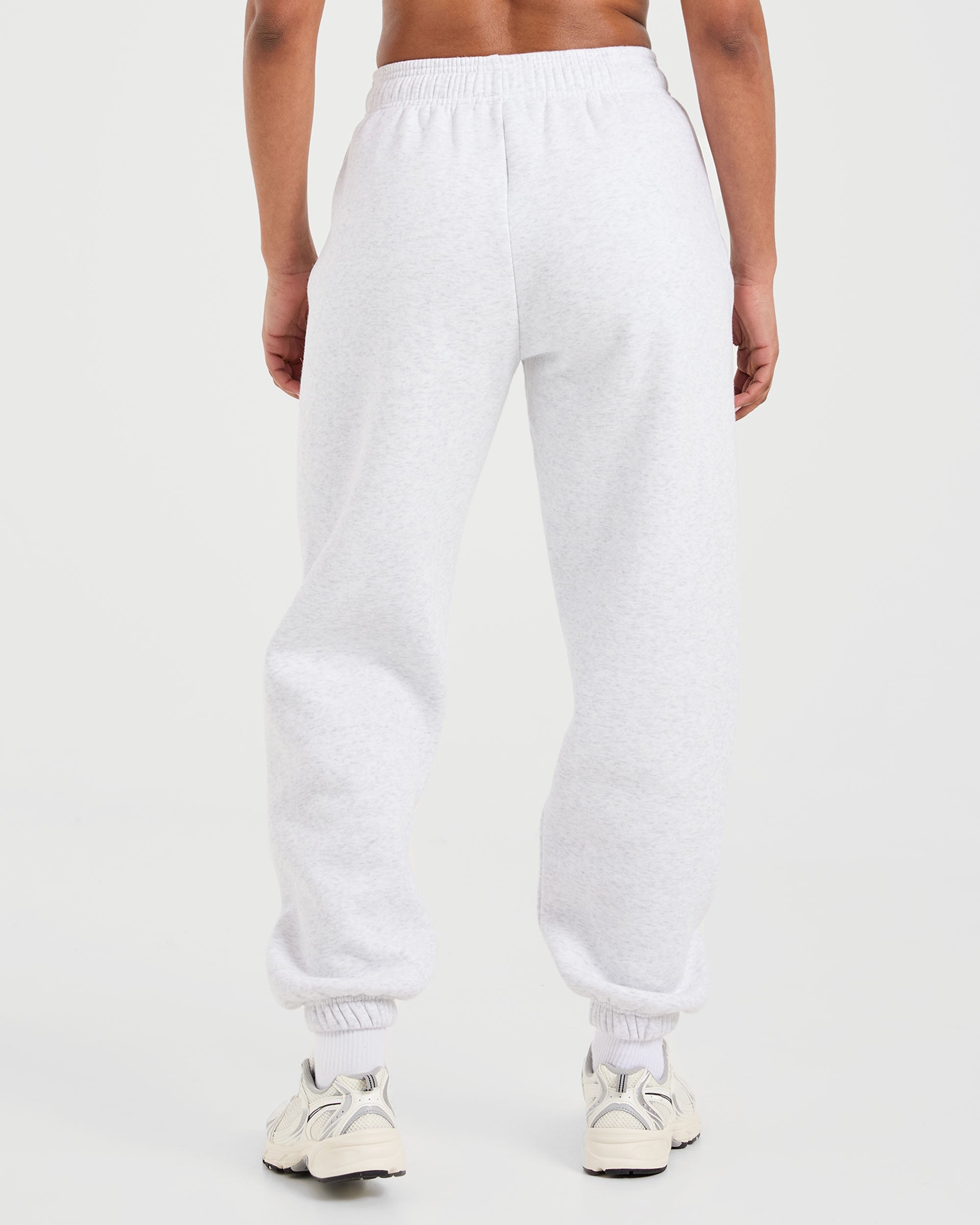 Pantalones Jogger Clásicos de Algodón Suave - Gris Escarcha