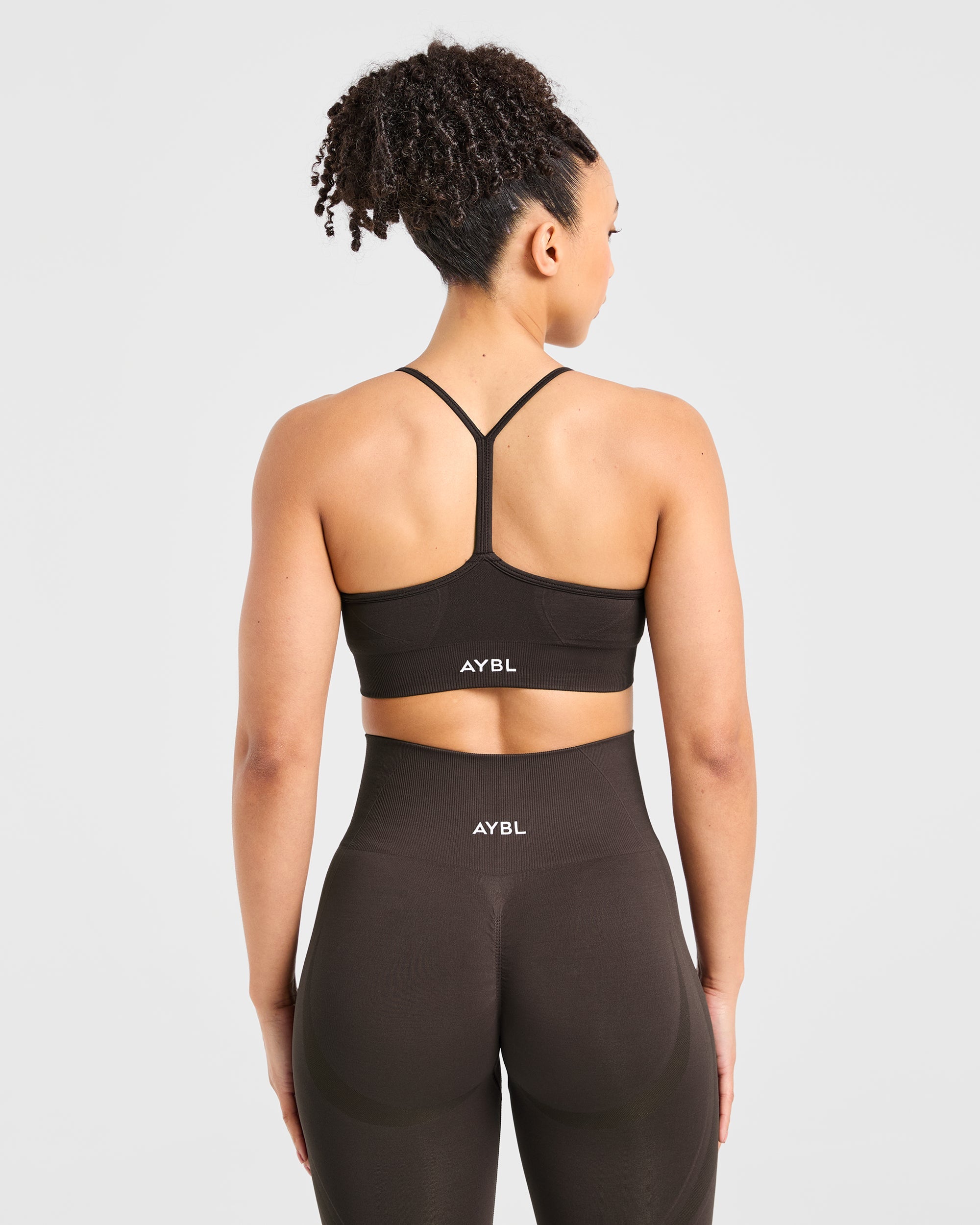 Empower Sports Bra Sin Costuras - Café Marrón