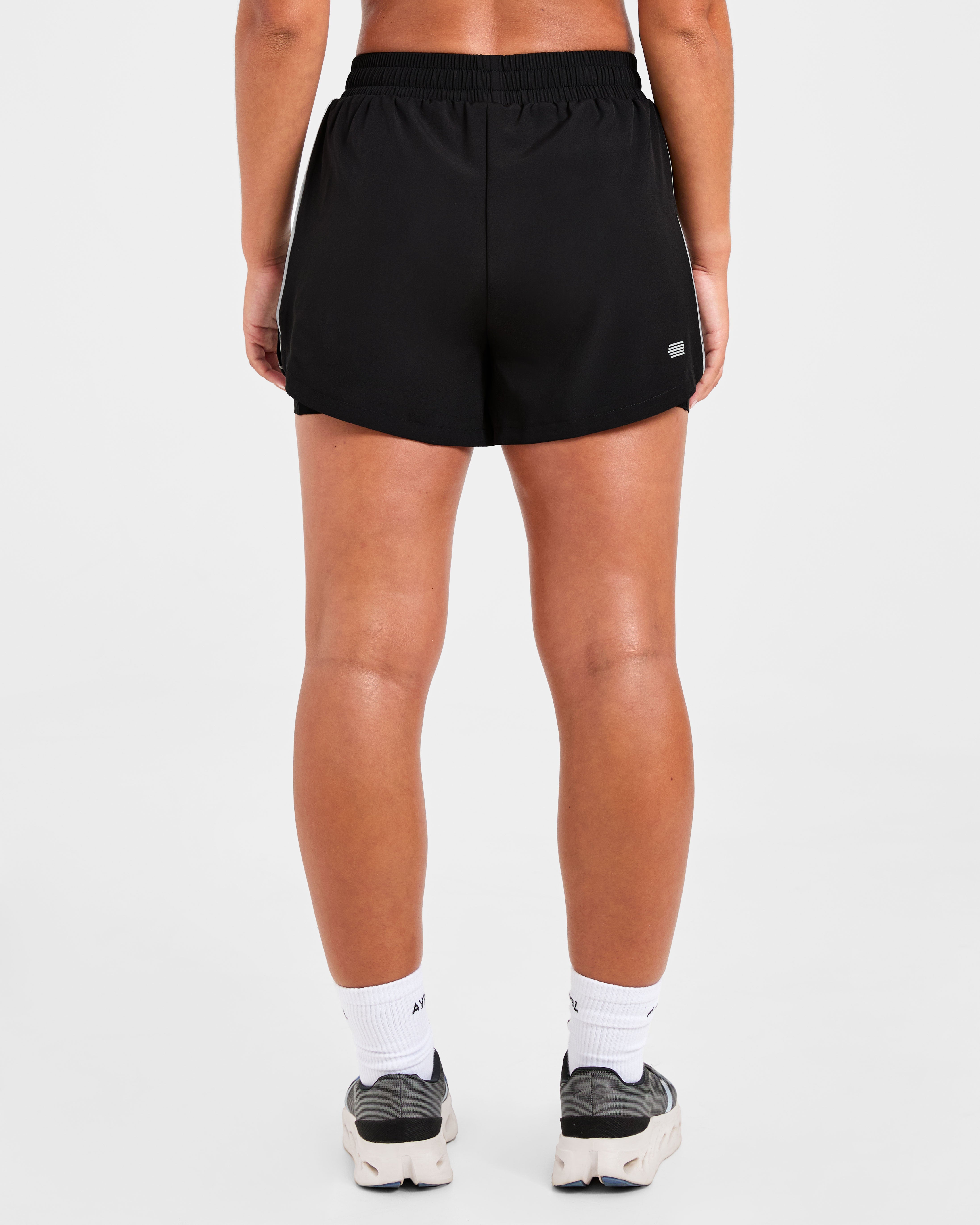 Pantalones cortos Run 2 en 1 - Negro