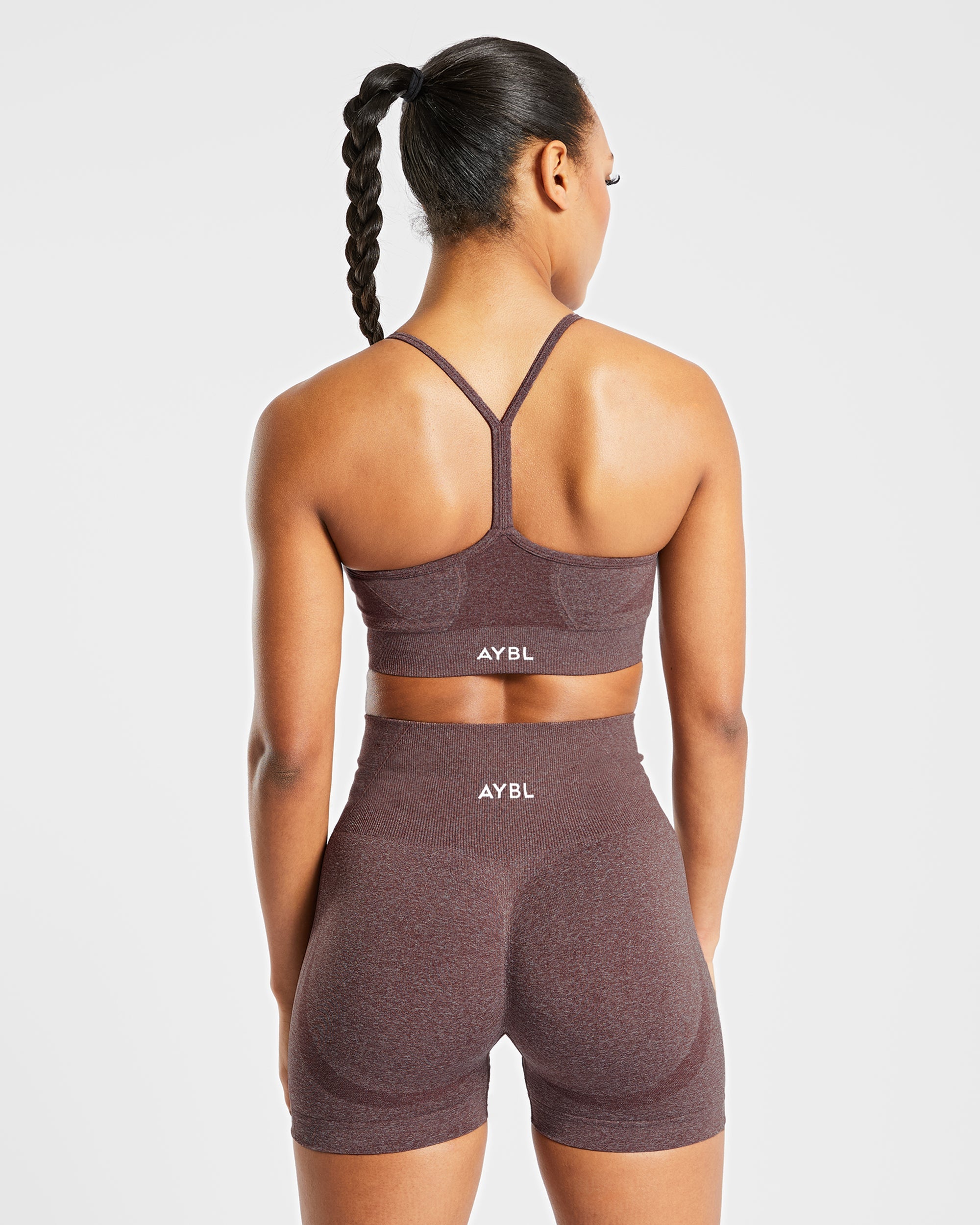 Empower Bra Deportivo Sin Costuras - Marrón Marl
