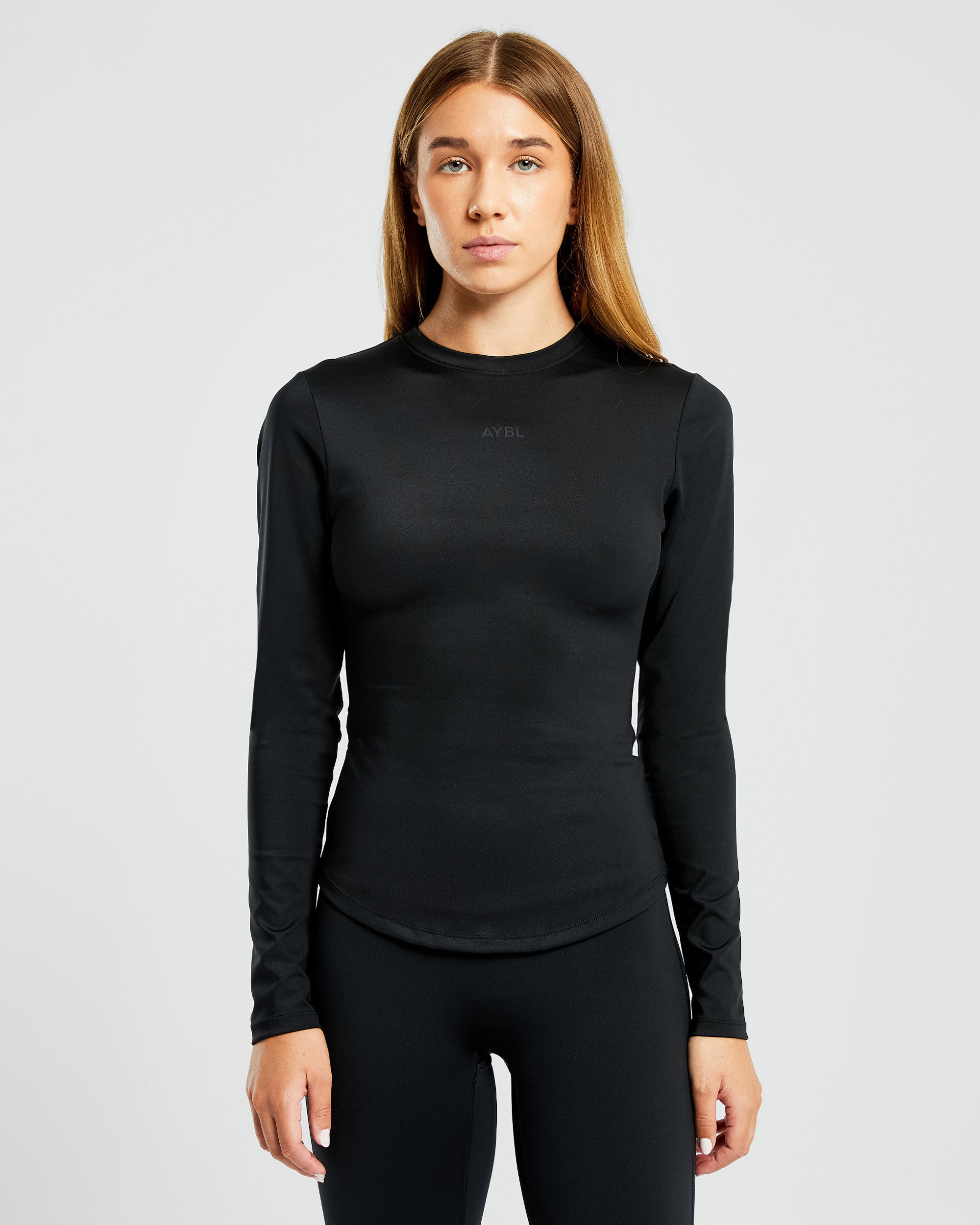 Top de Manga Larga Sculpt - Negro