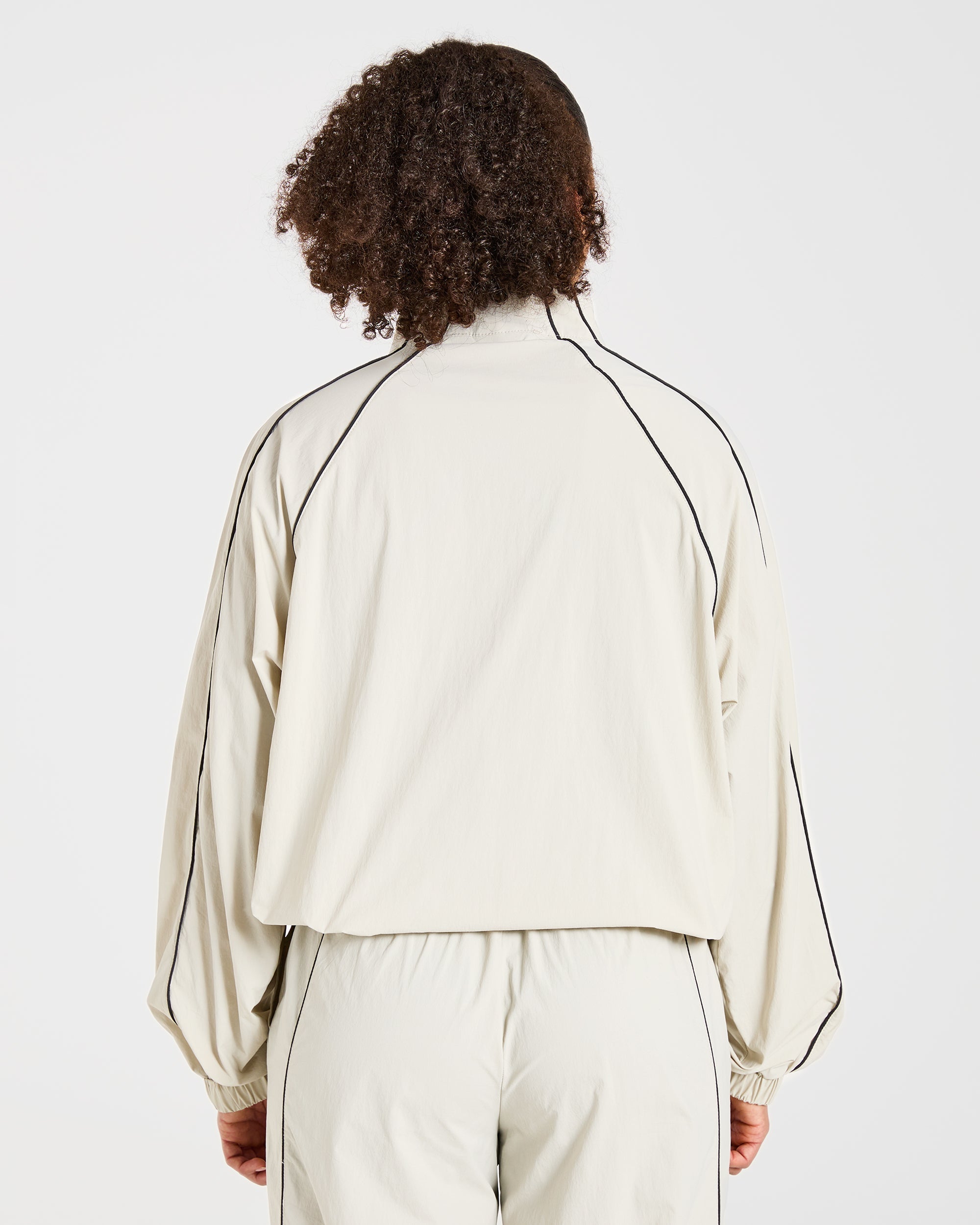 Chaqueta Retro de Pista - Blanco Oficina