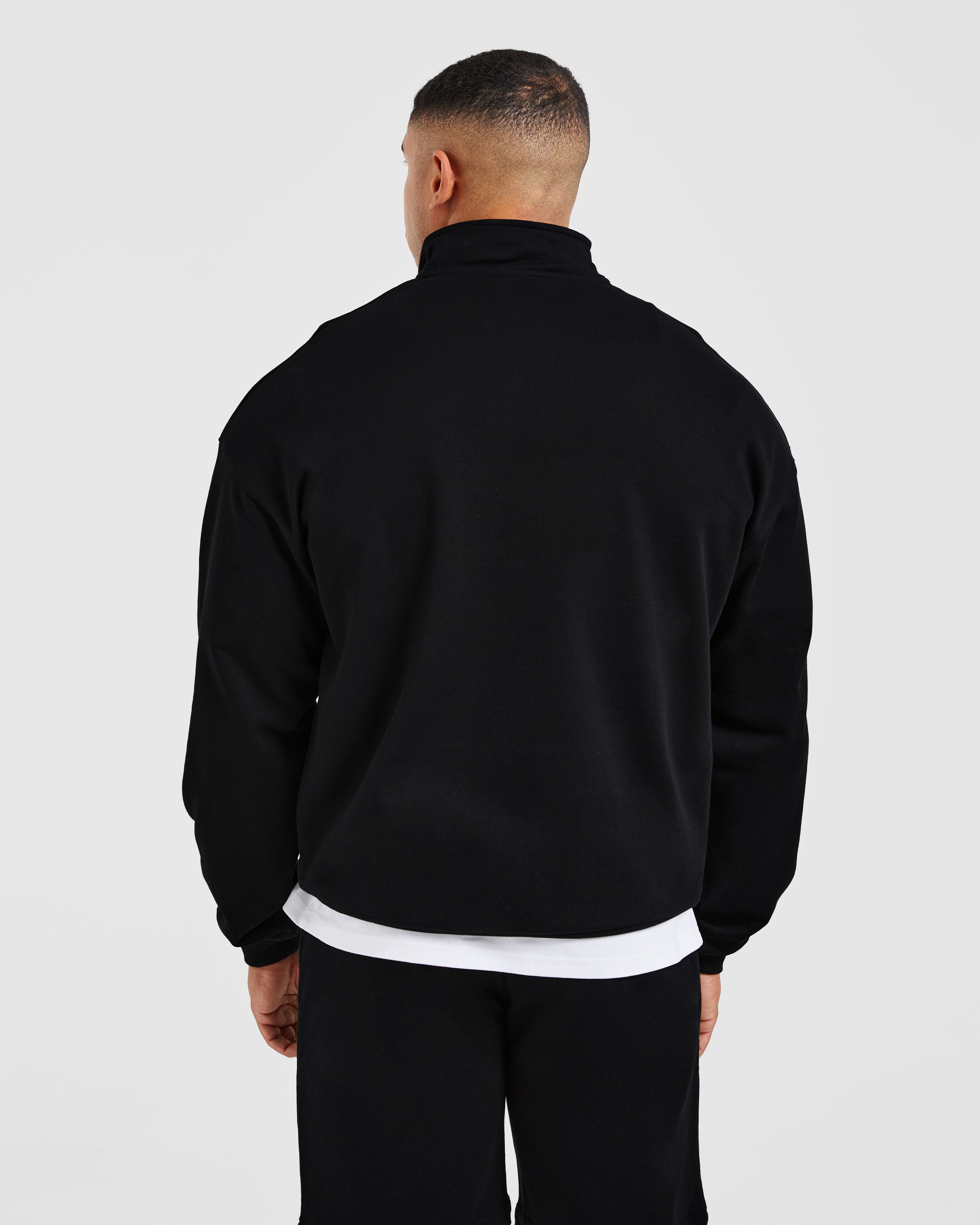 Rebound 1/4 Zip Pullover - Negro