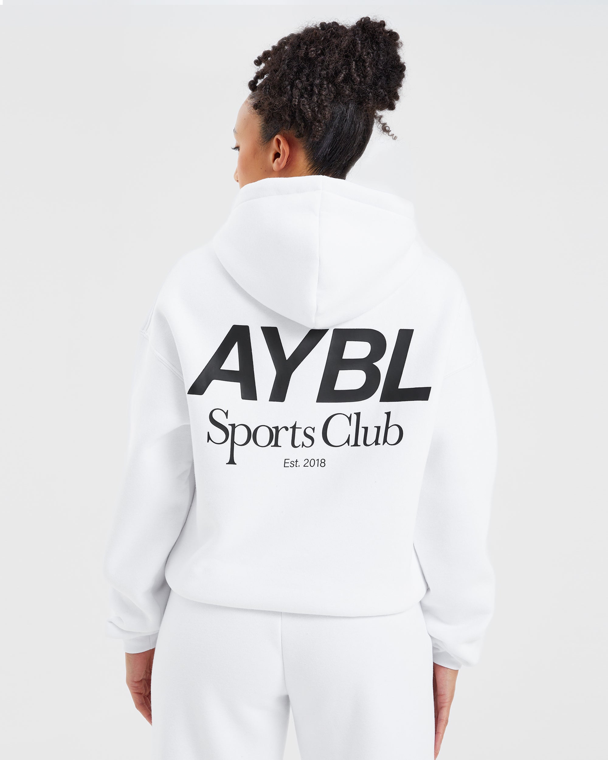Sudadera AYBL Sports Club Oversized - Blanco