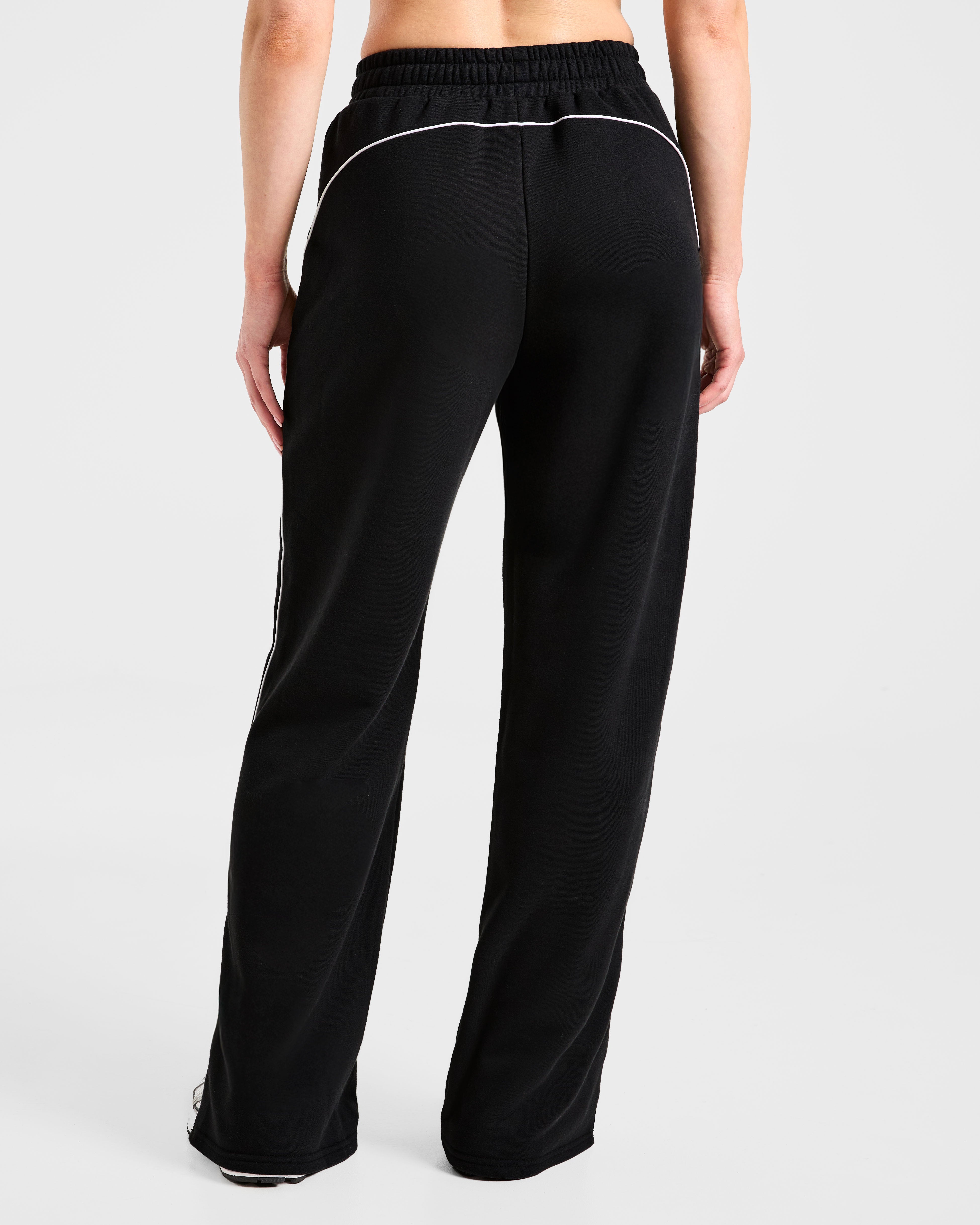 Pantalones Jogger de Pierna Recta - Negro