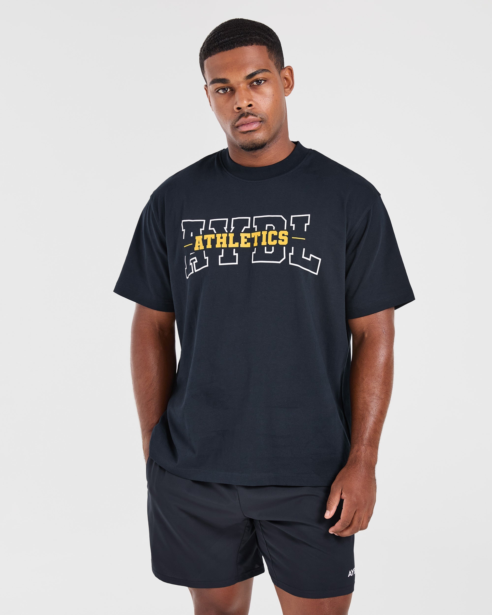 Camiseta Oversized de Atletismo - Azul Marino