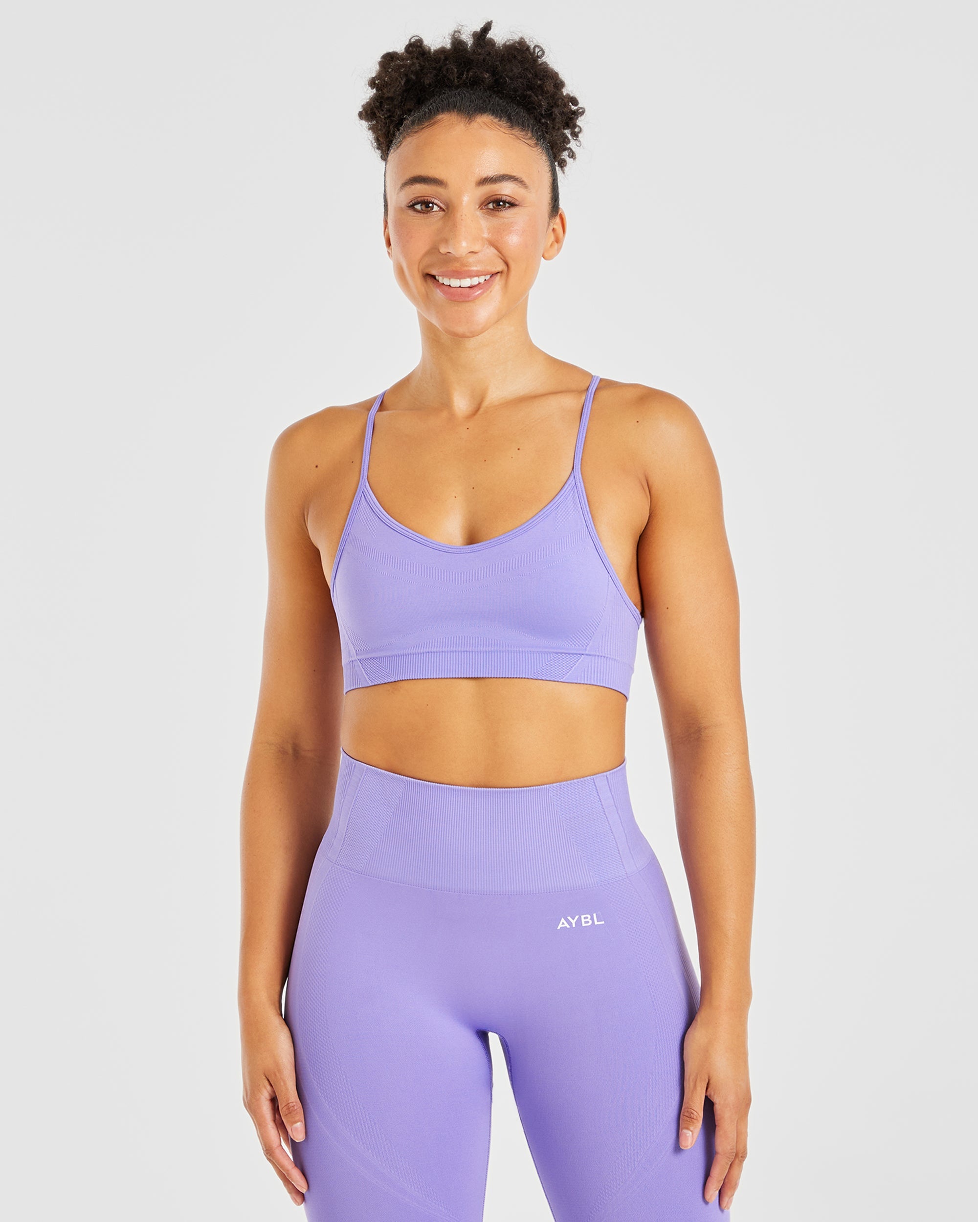 Balance V3 Sujetador Deportivo Sin Costuras de Tirantes - Lavanda Morado