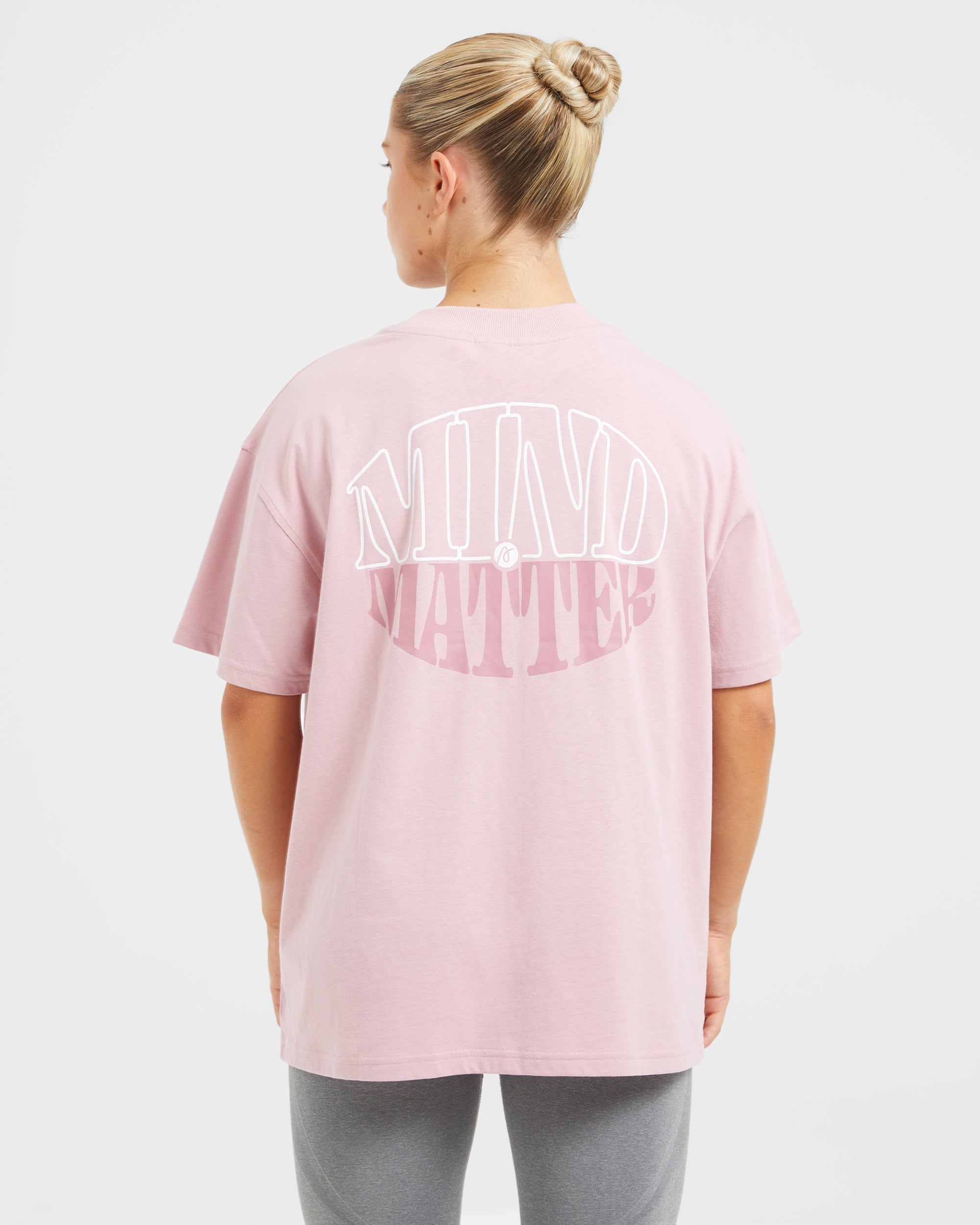 Camiseta Oversized Mind Over Matter - Rosa