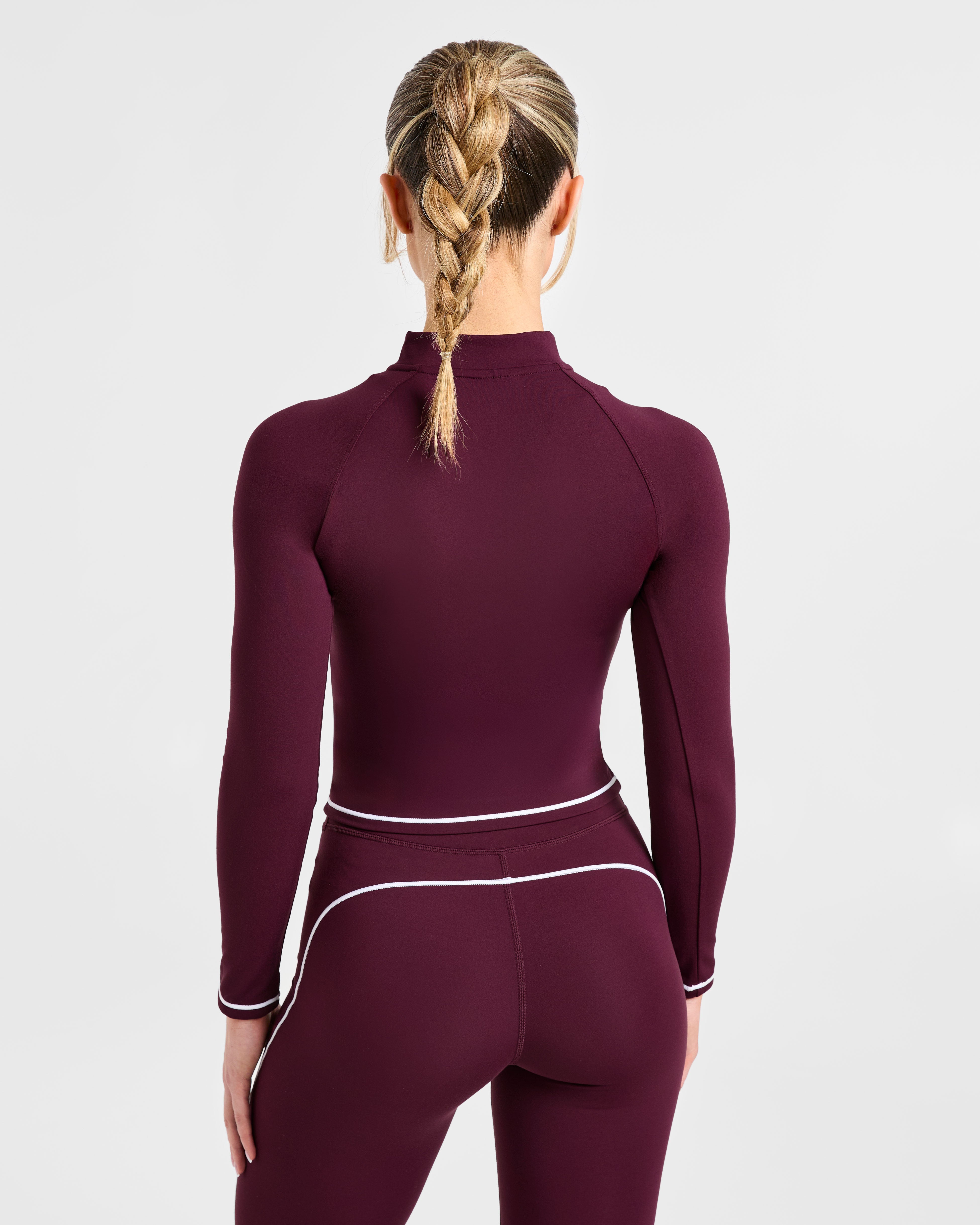 Chaqueta con cremallera Form - Mulberry profundo