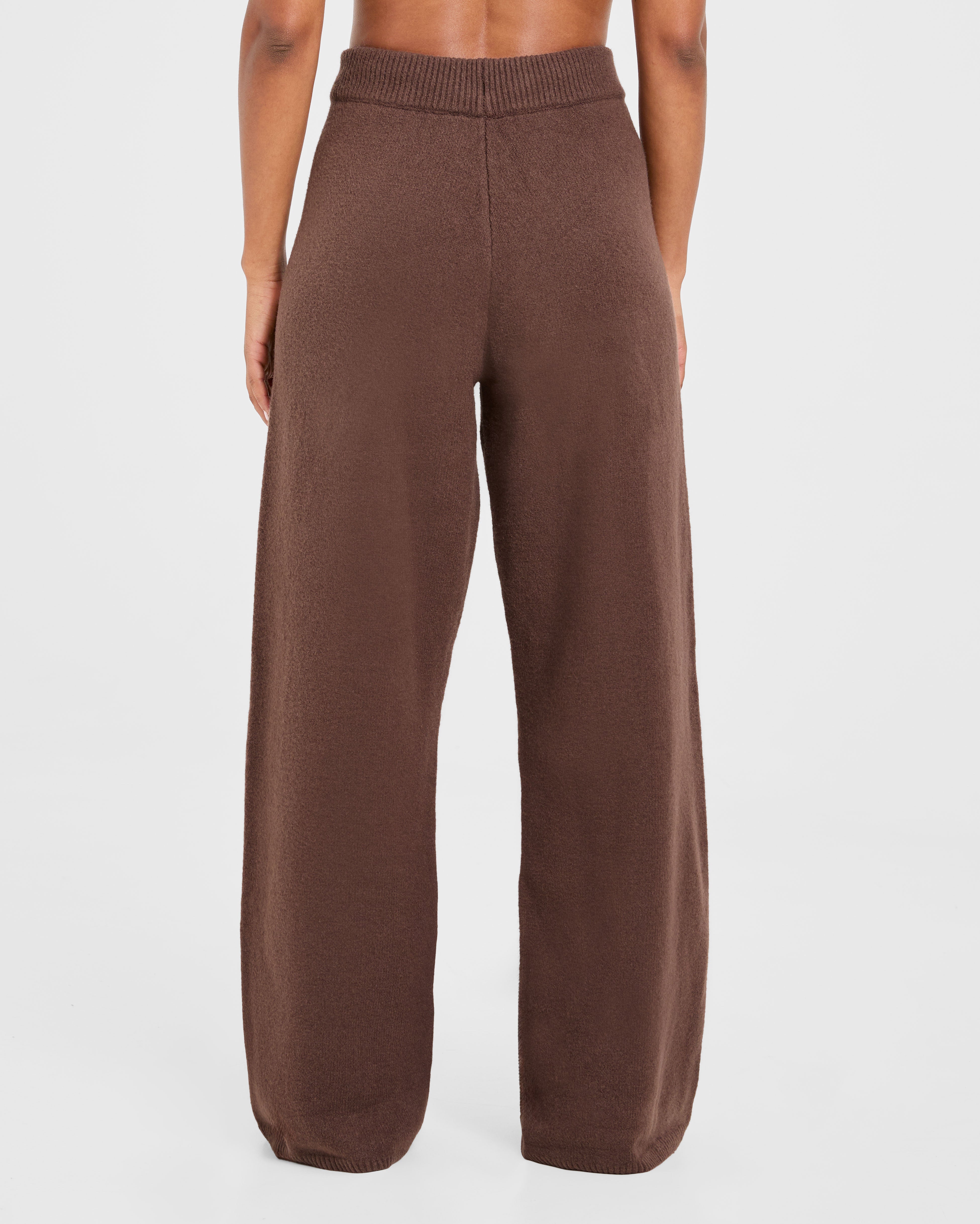 Pantalones Jogger Oversized de Tejido Varsity - Marrón