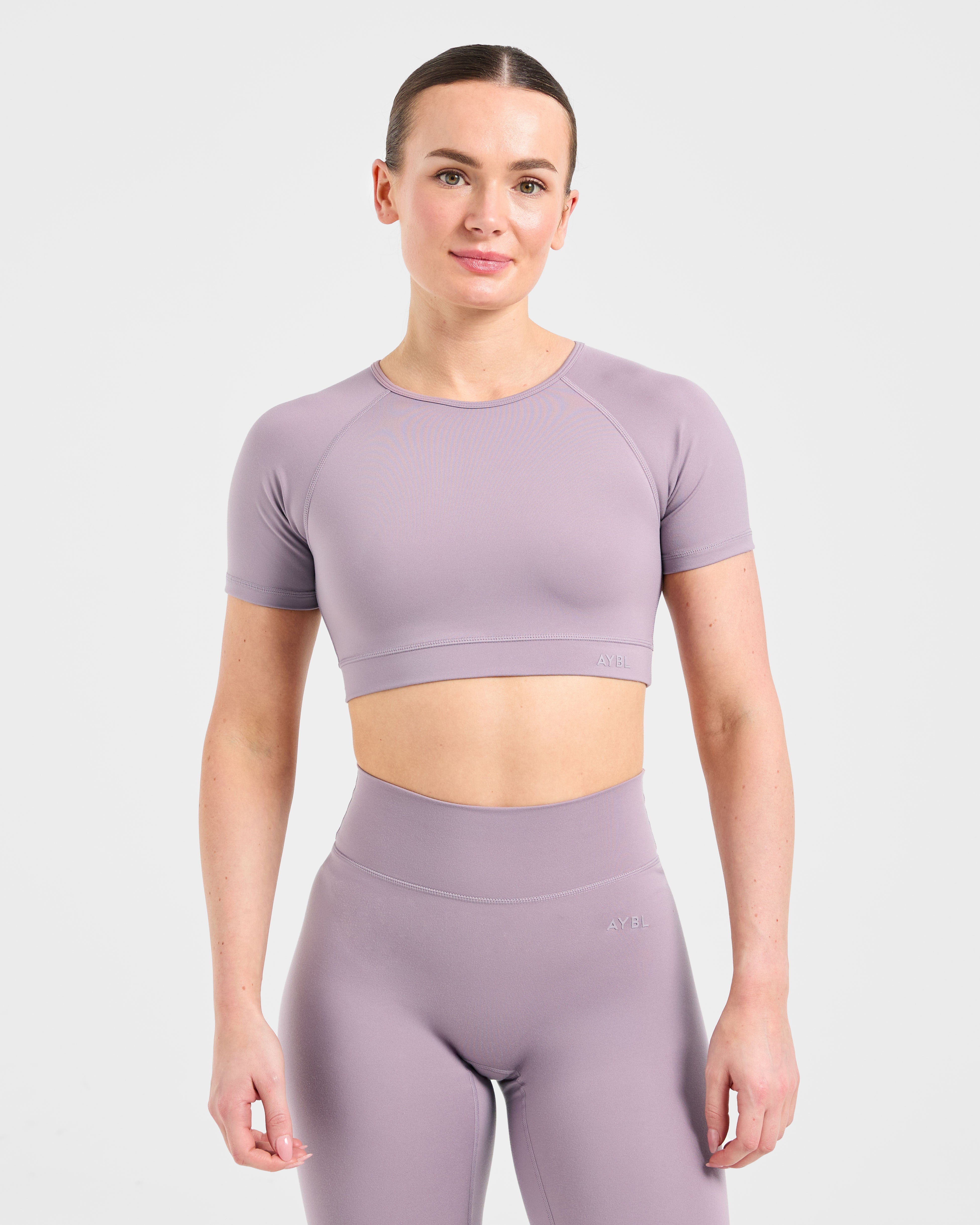 Crop Top Básico - Malva Púrpura
