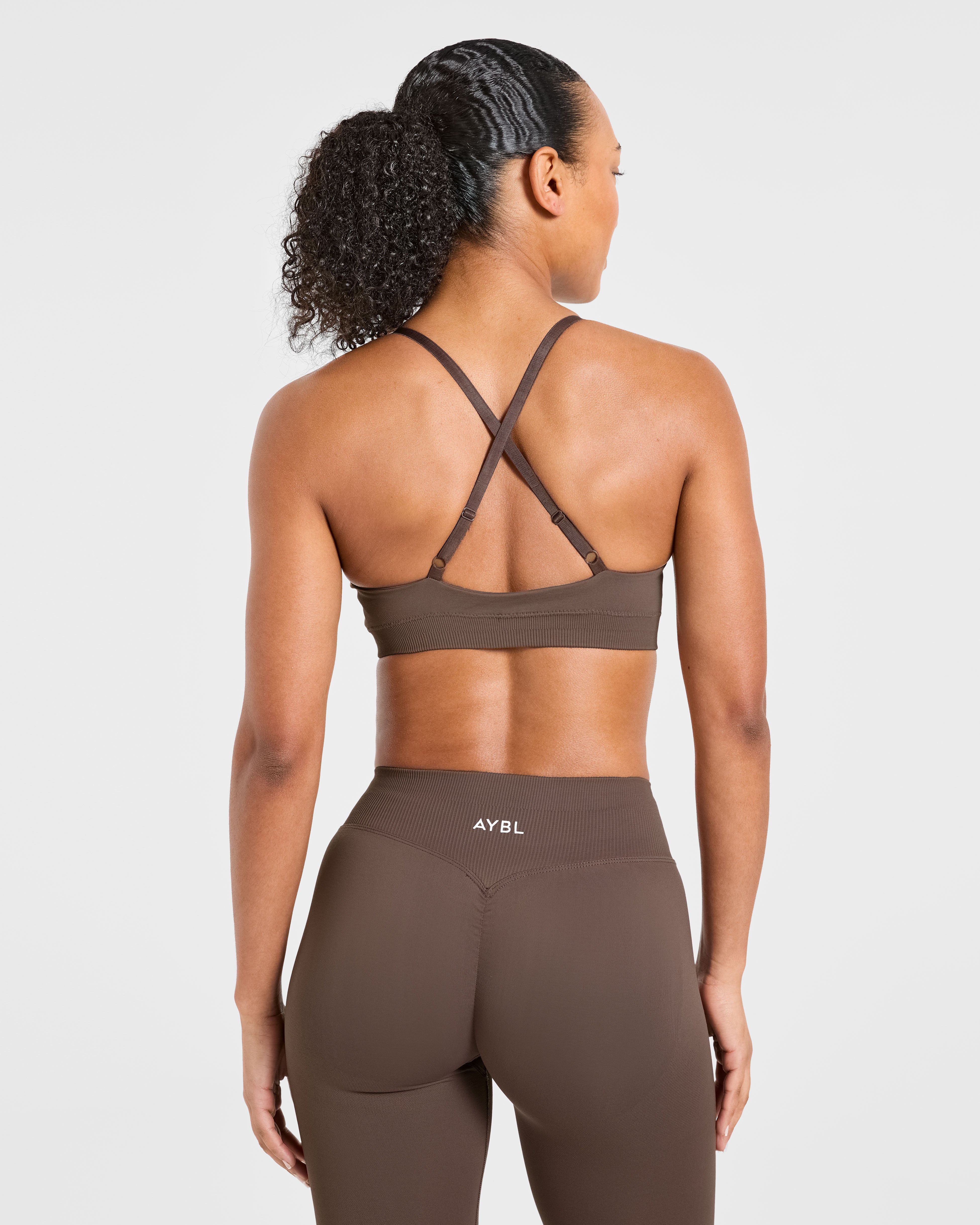 Sports Bra sin costuras Enhance - Marrón