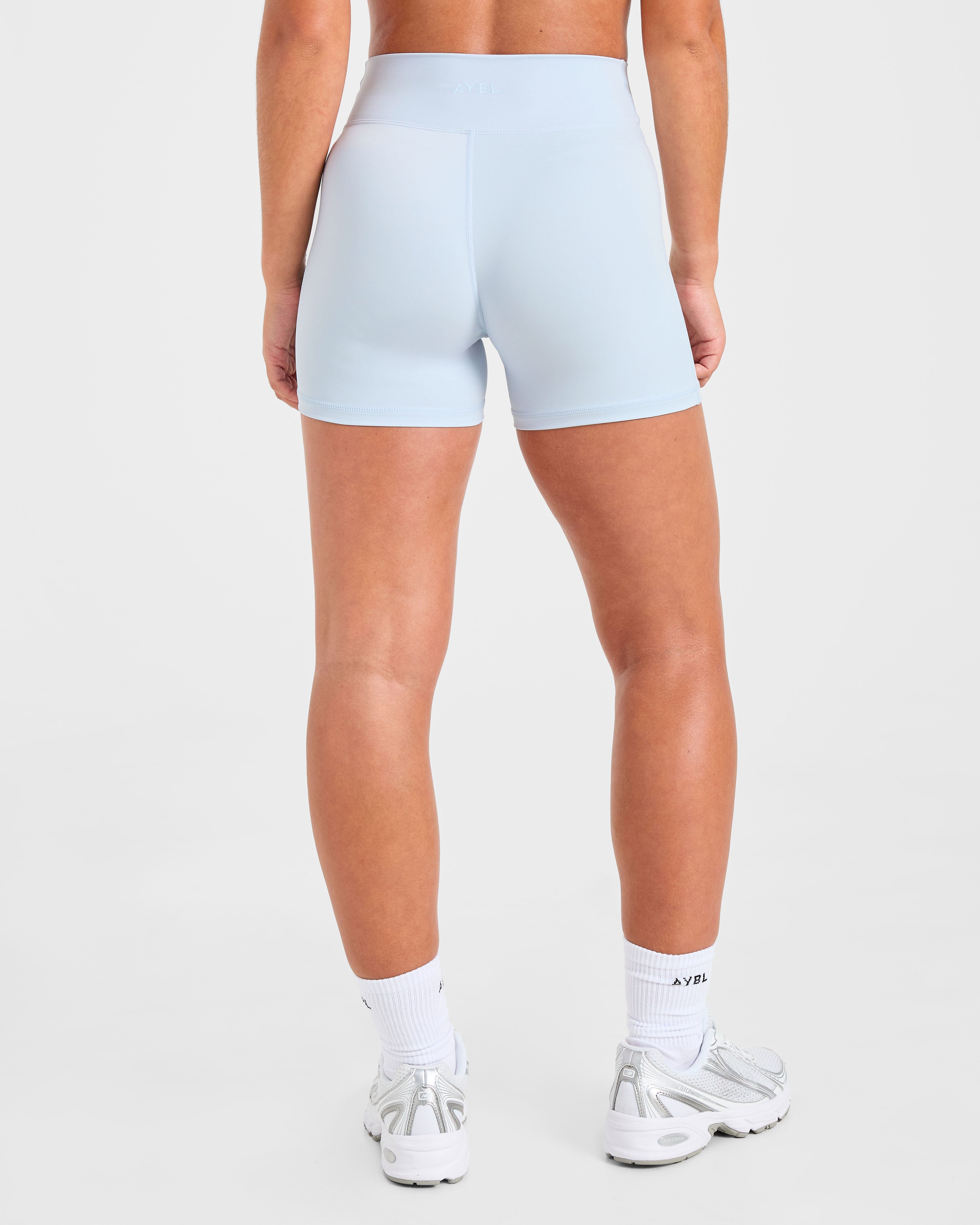Shorts de Ajuste Escultórico - Azul Hielo