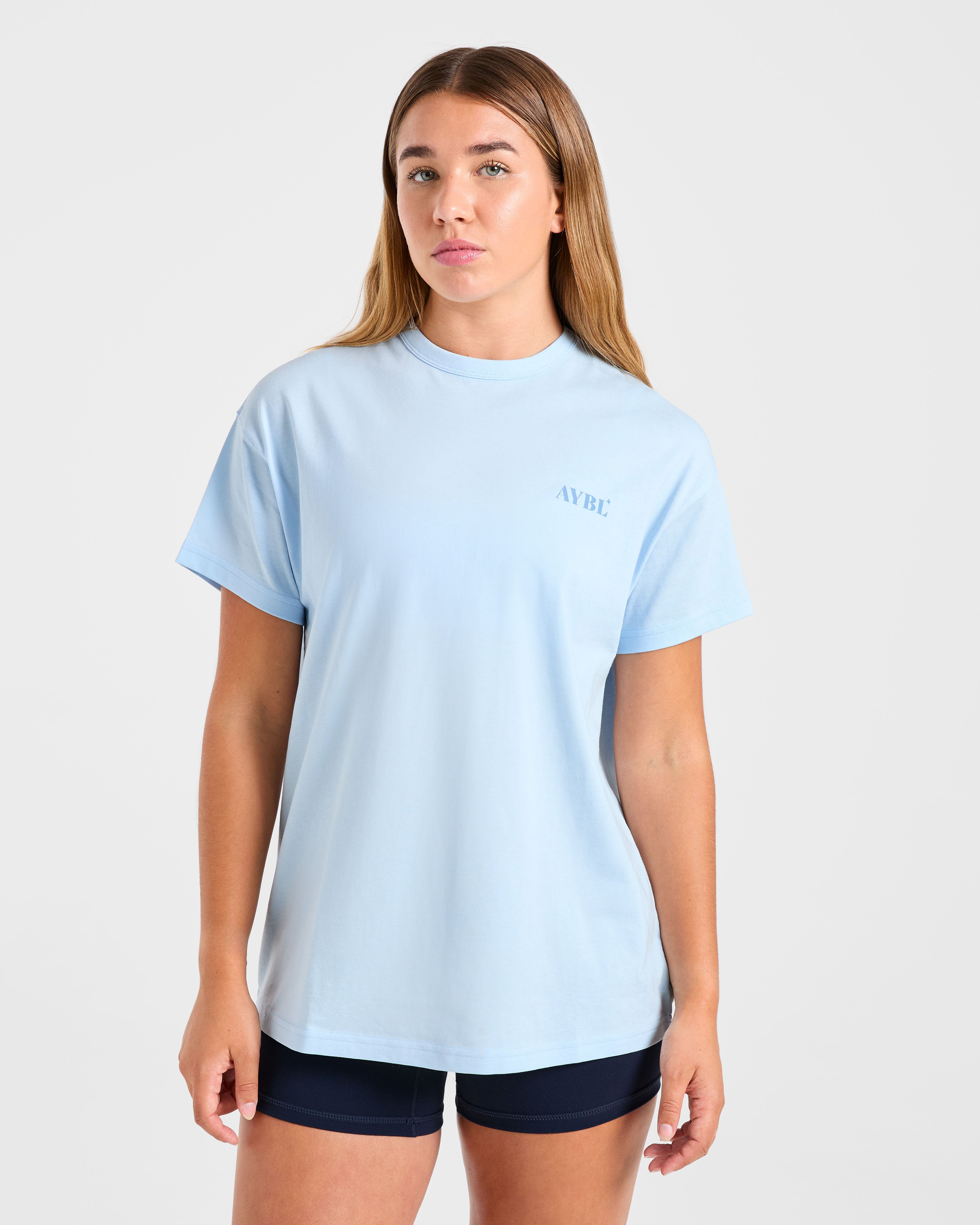 Camiseta Oversized Dedicate To The Journey - Azul
