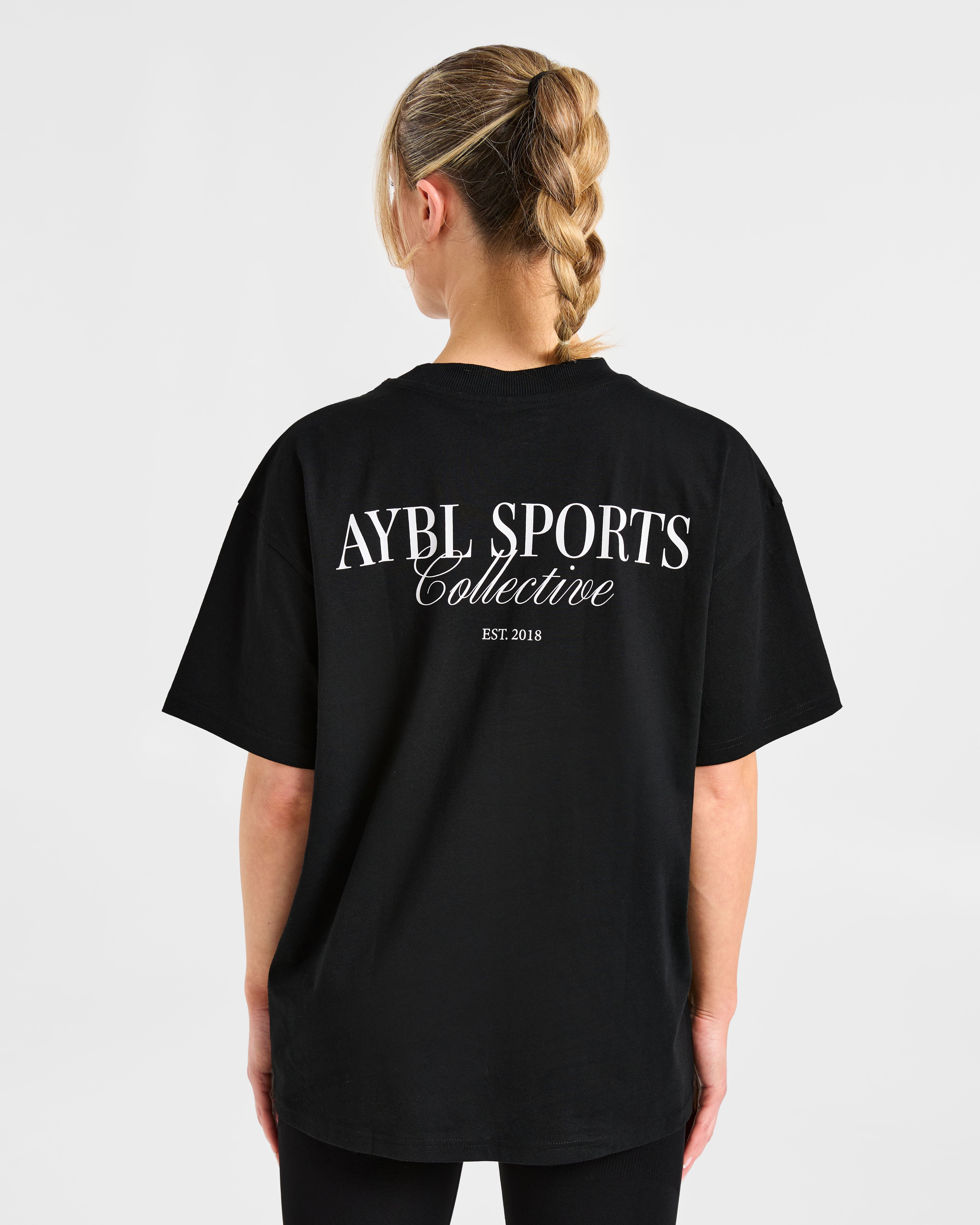 Camiseta Oversized de Sports Collective - Negro