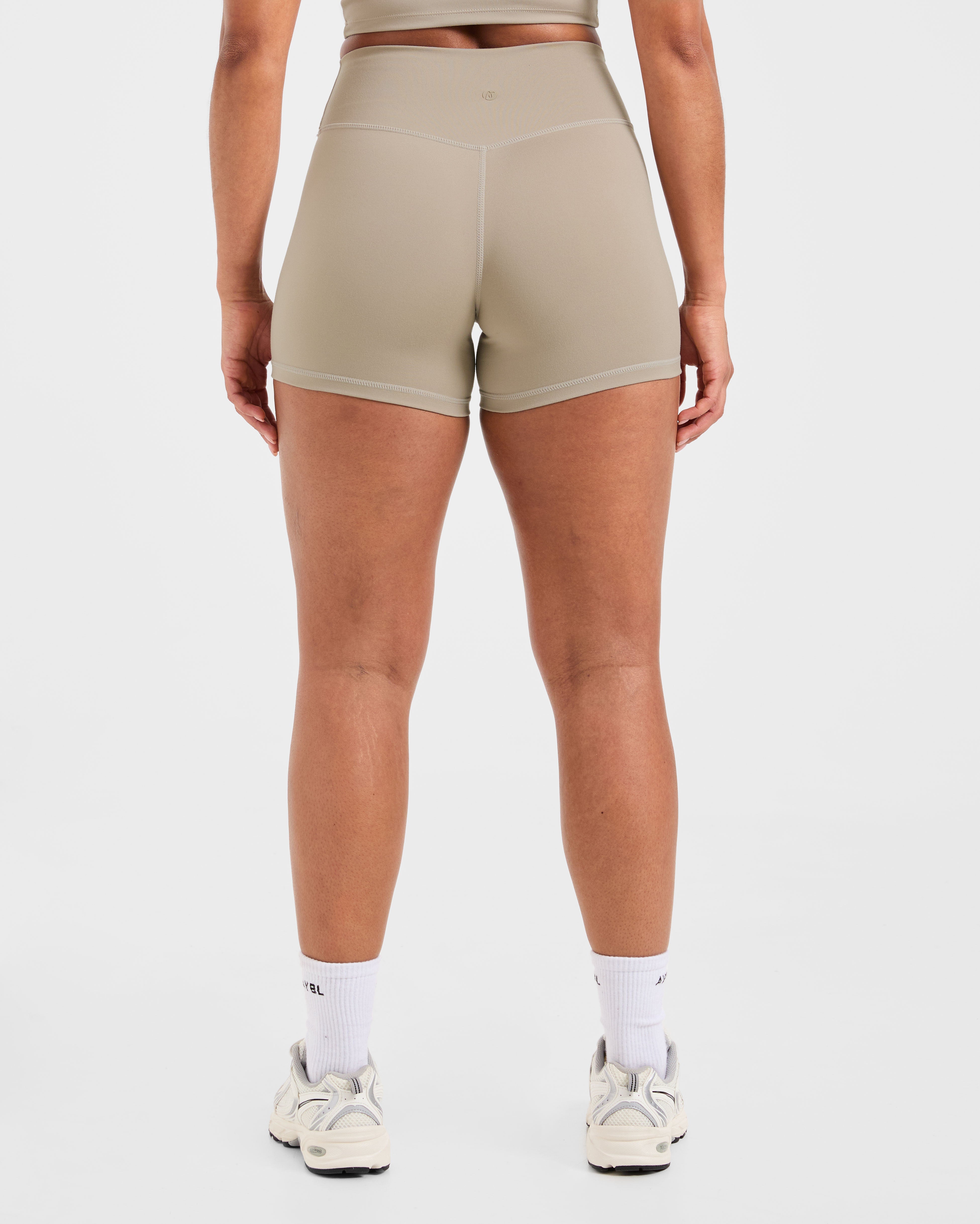 Pantalones Cortos Básicos - Gris Apagado