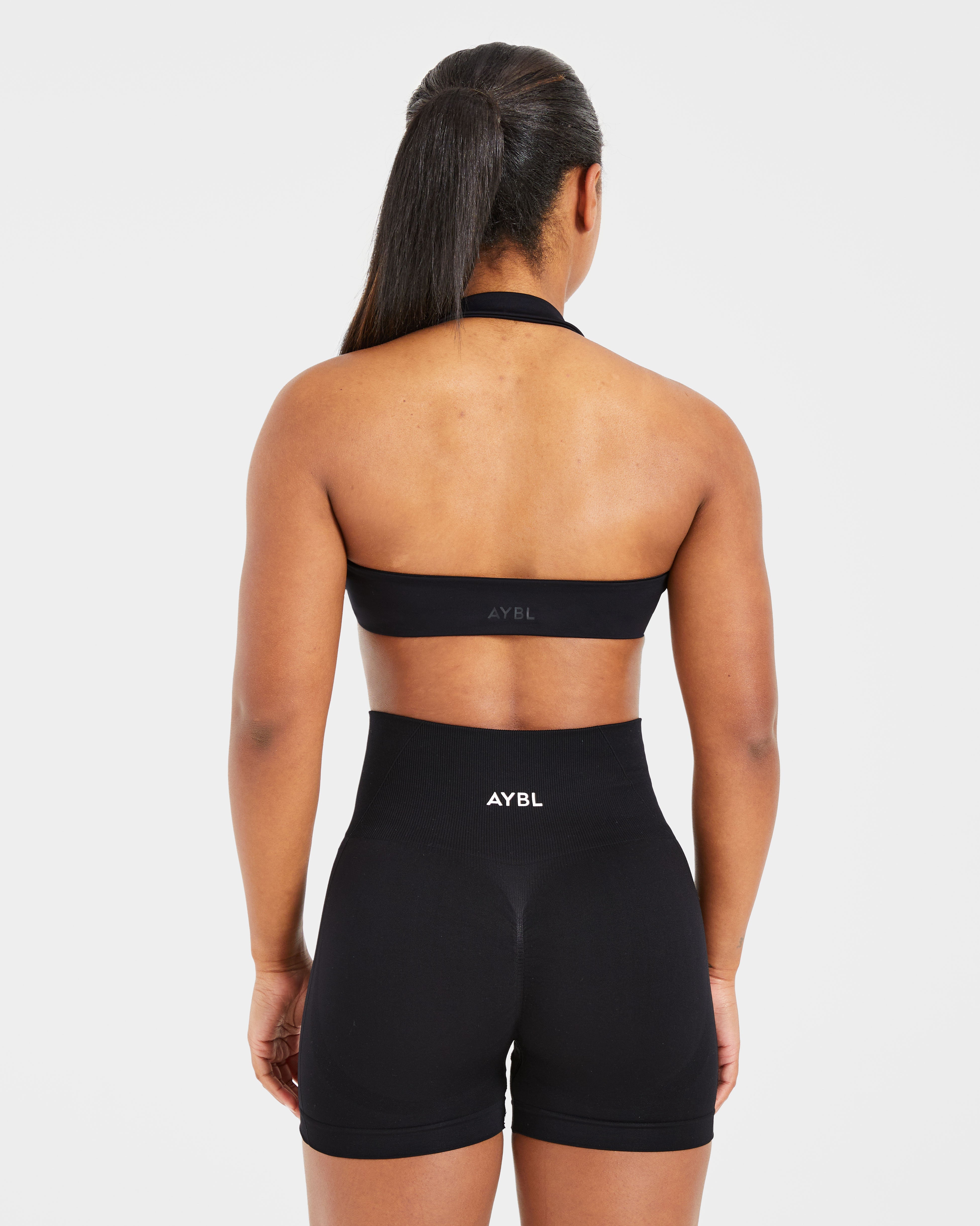 Sports Bra Halterneck Esencial - Negro