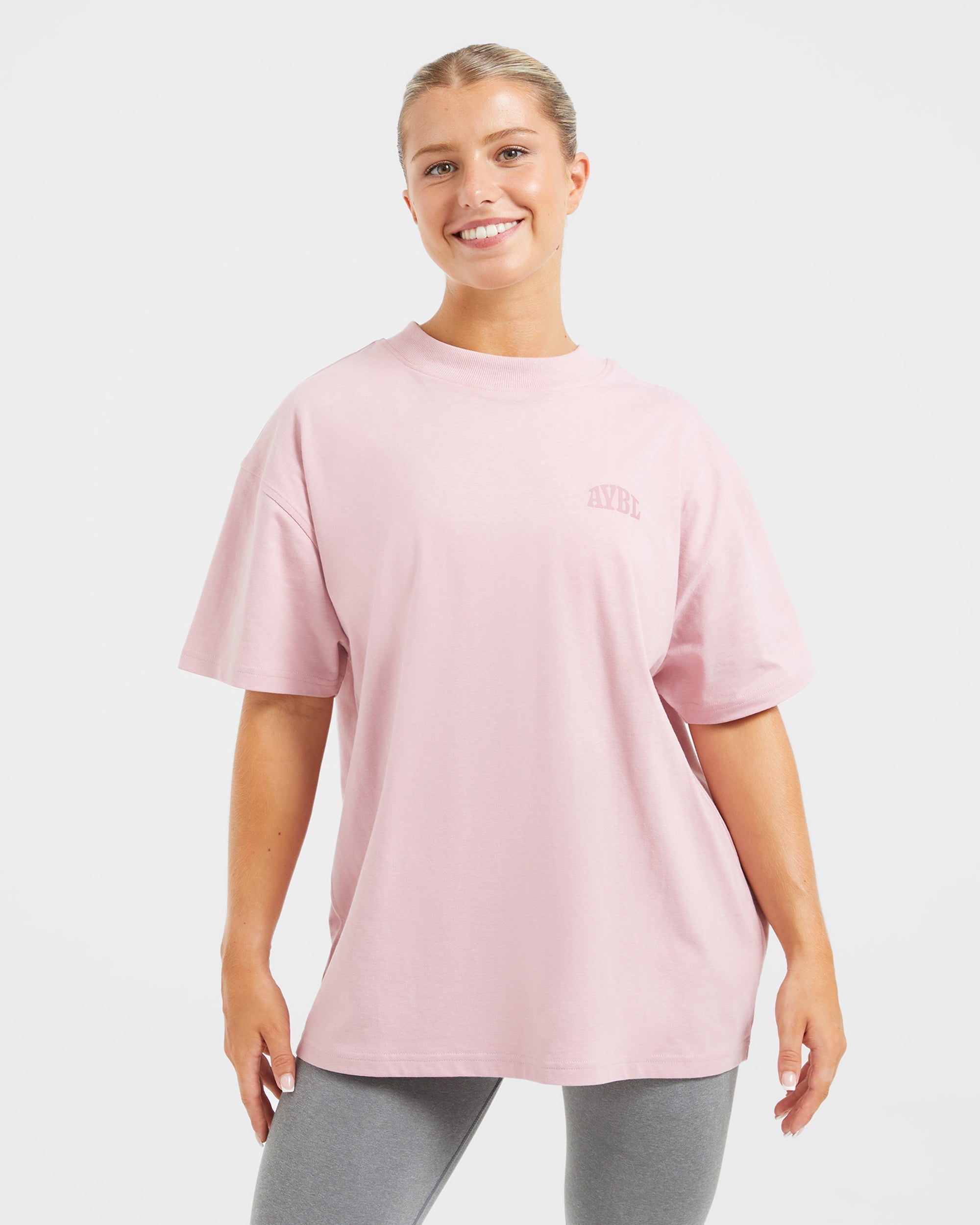 Camiseta Oversized Mind Over Matter - Rosa