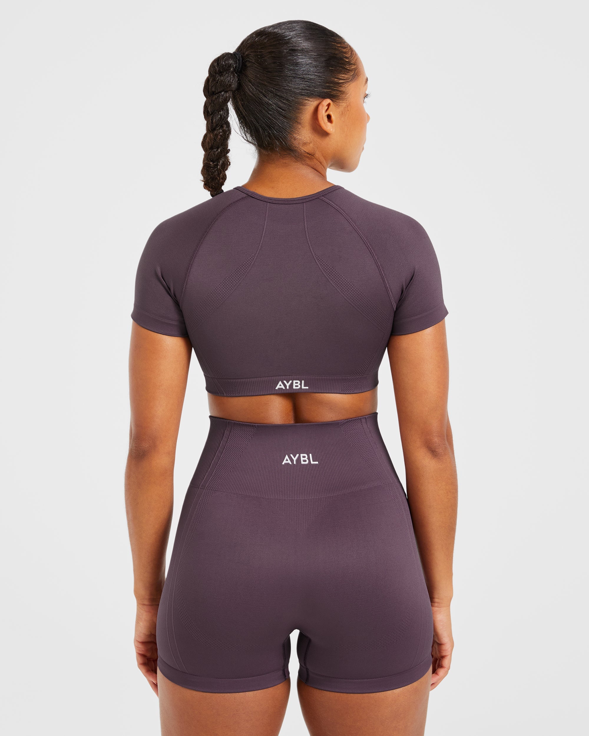 Crop Top Sin Costuras Balance V3 - Morado