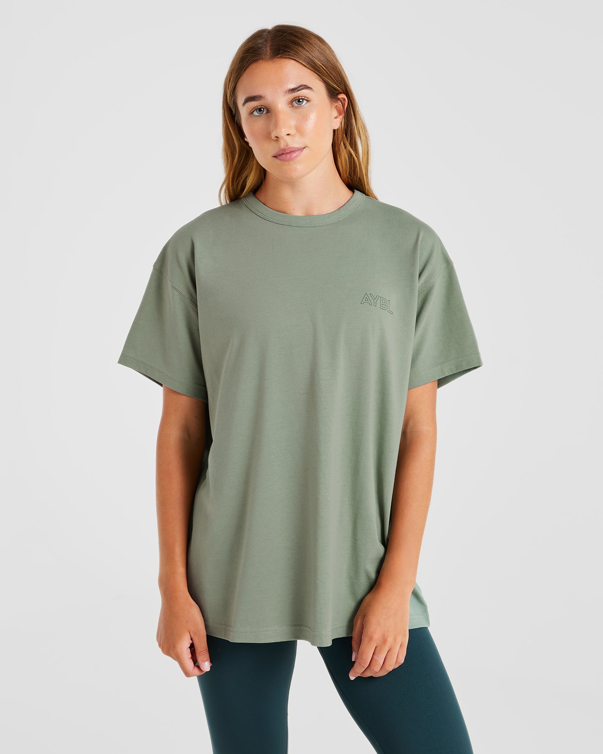 Camiseta Oversized de AYBL Athletics - Verde