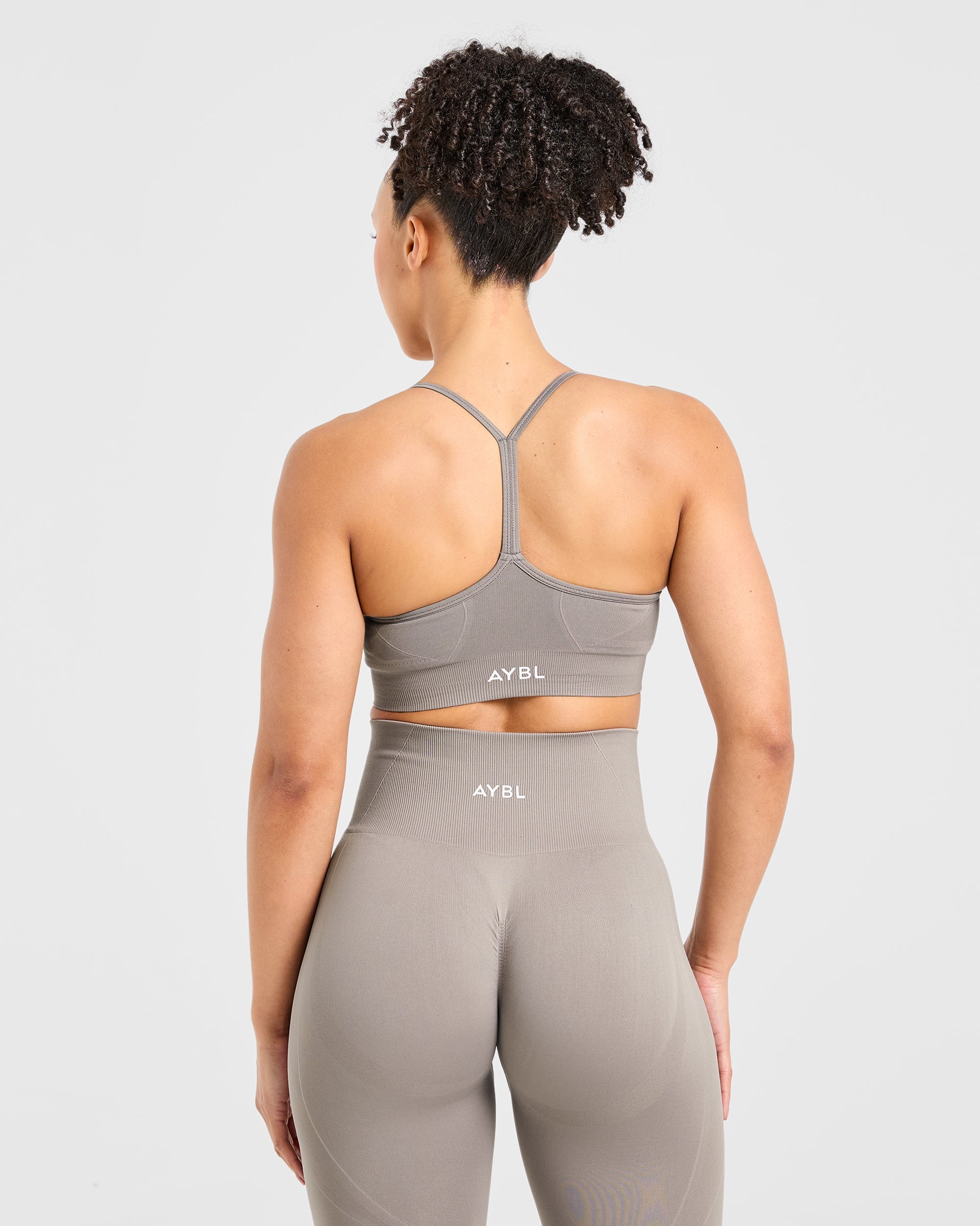 Empower Sports Bra Sin Costuras - Gris Perla