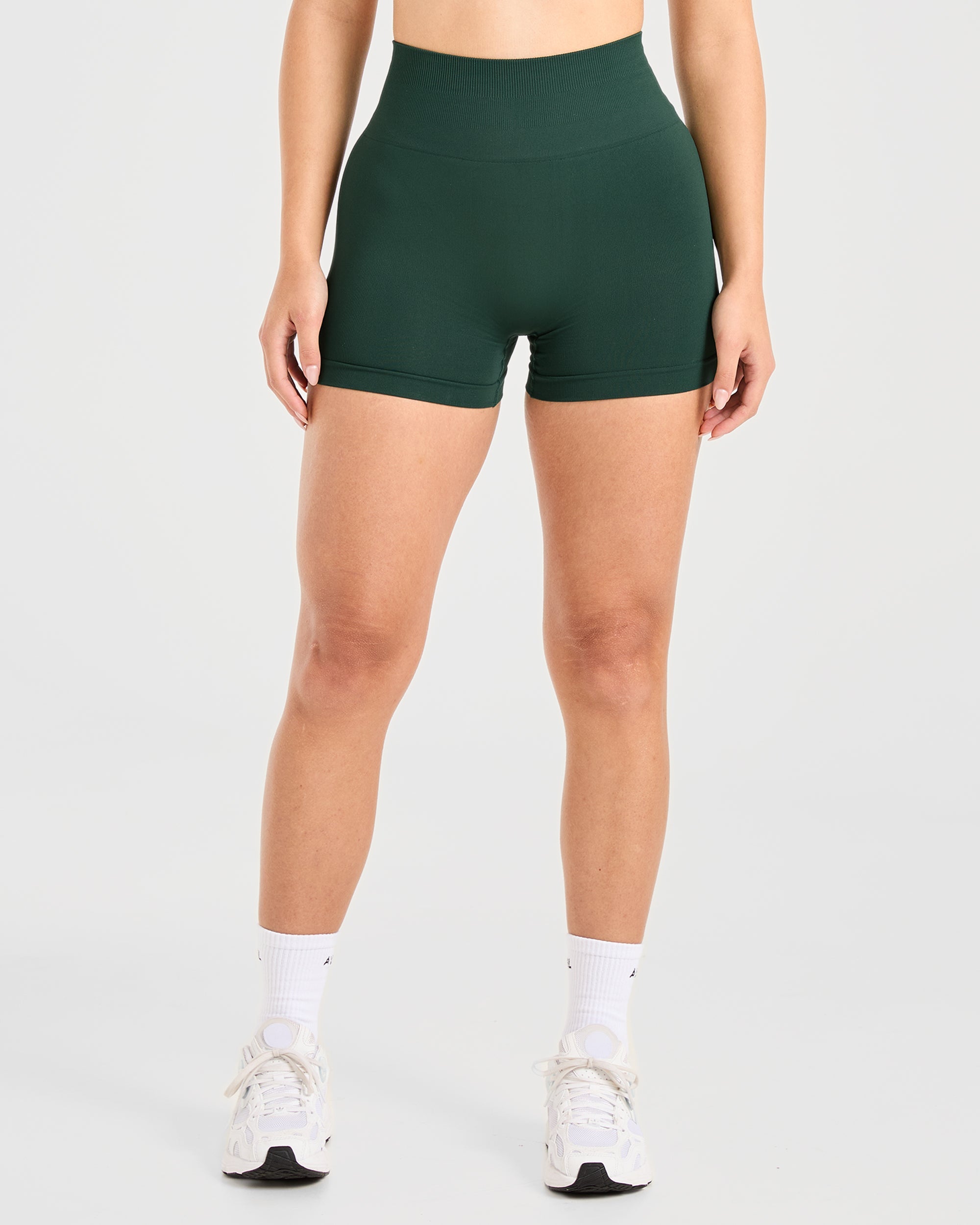 Pantalones Cortos Sin Costuras Power - Evergreen