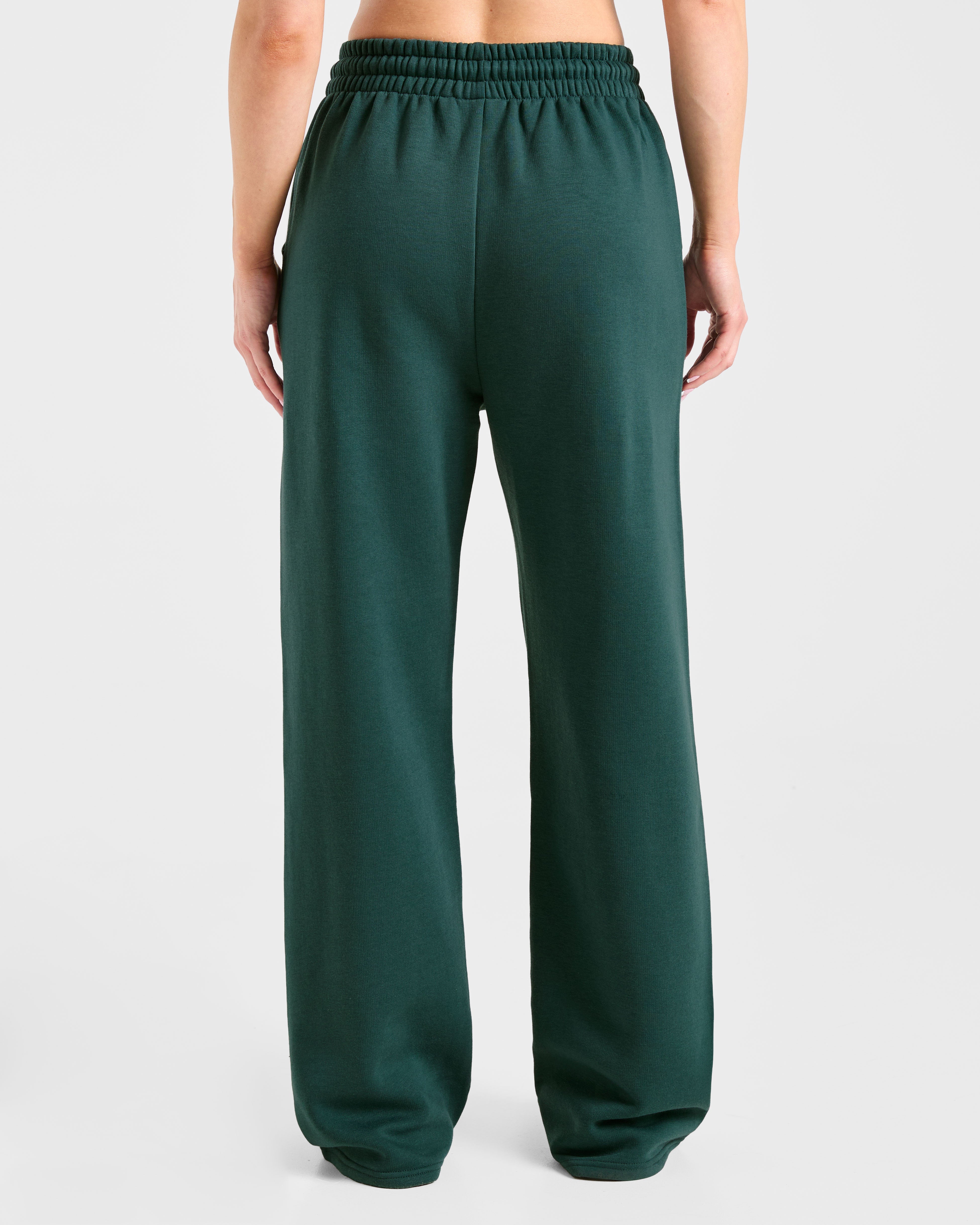 Pantalones Jogger Oversized de Pierna Recta Sports Collective - Bosque Oscuro
