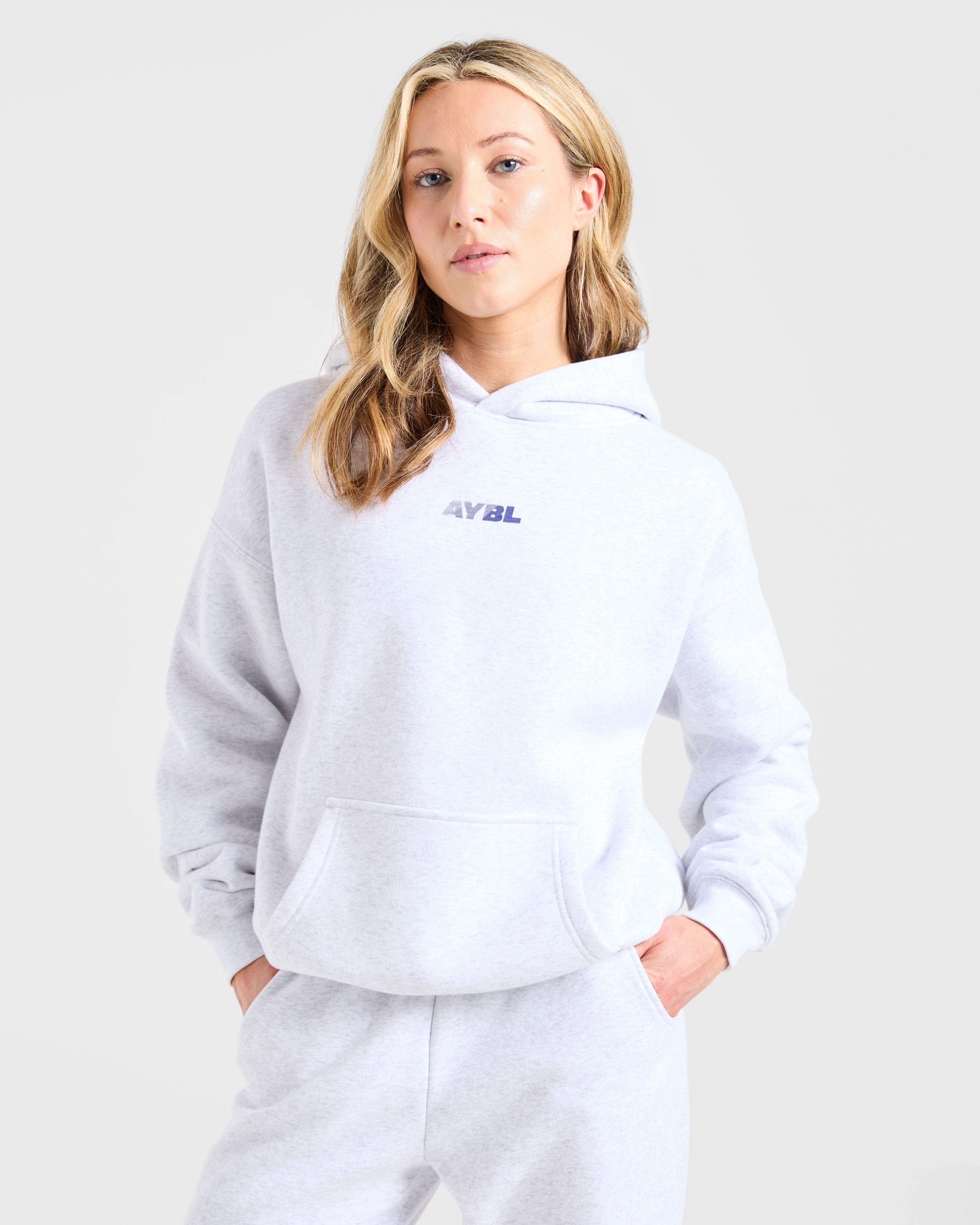 Sudadera Oversized del Departamento de Atletismo - Gris Marfil
