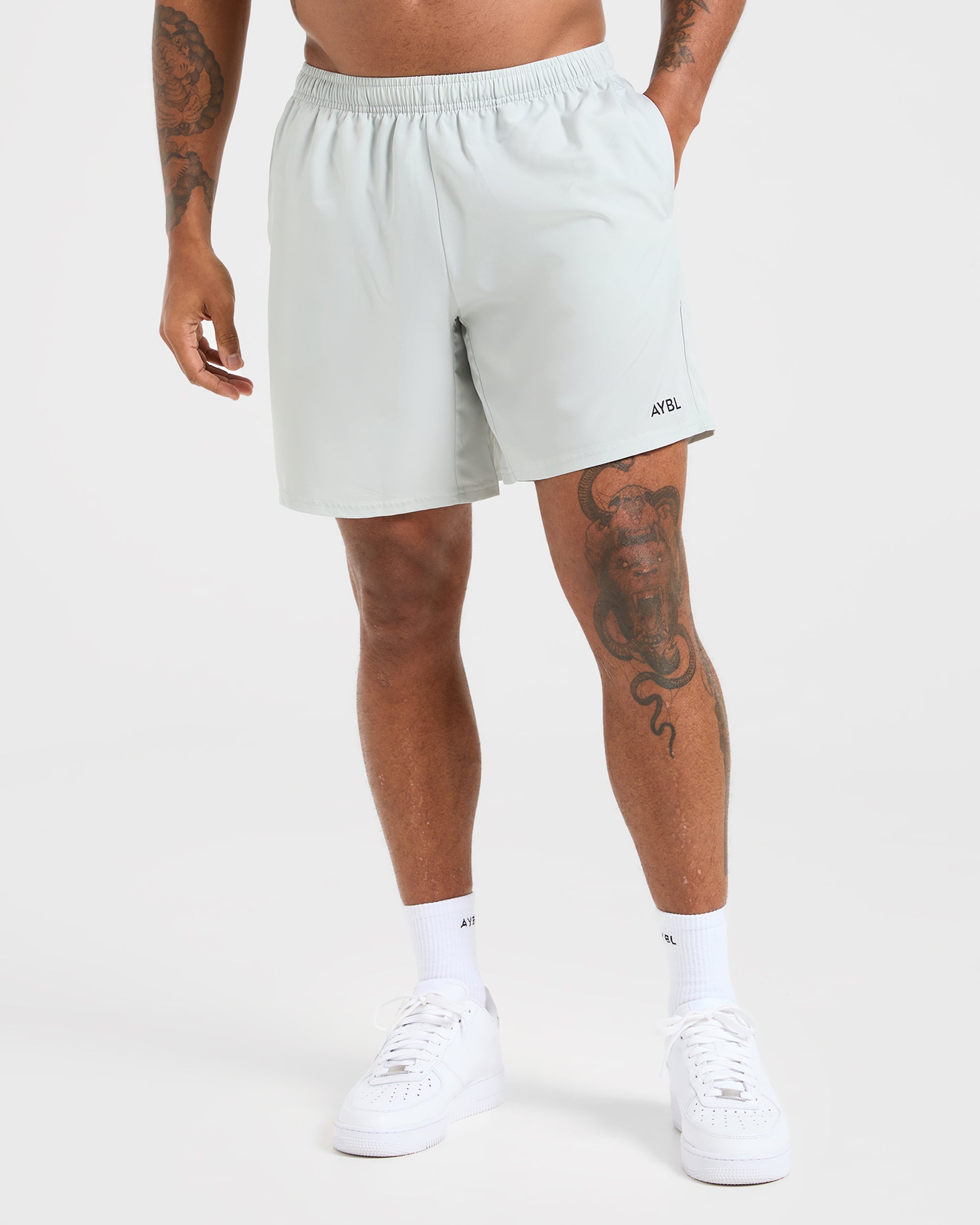 Pantalones Cortos Core 7" - Gris Hielo