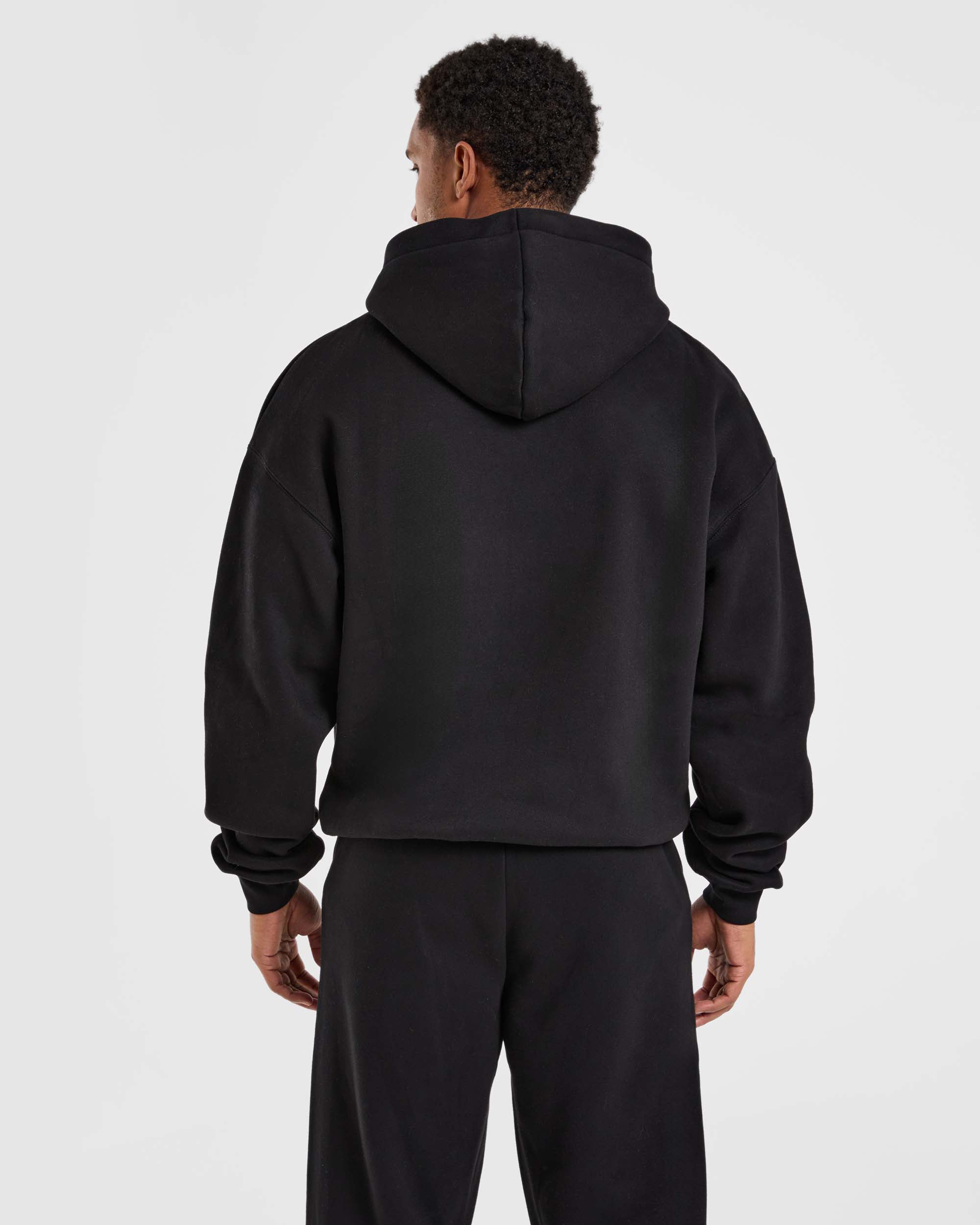 Sudadera Oversized de Atletismo - Negro