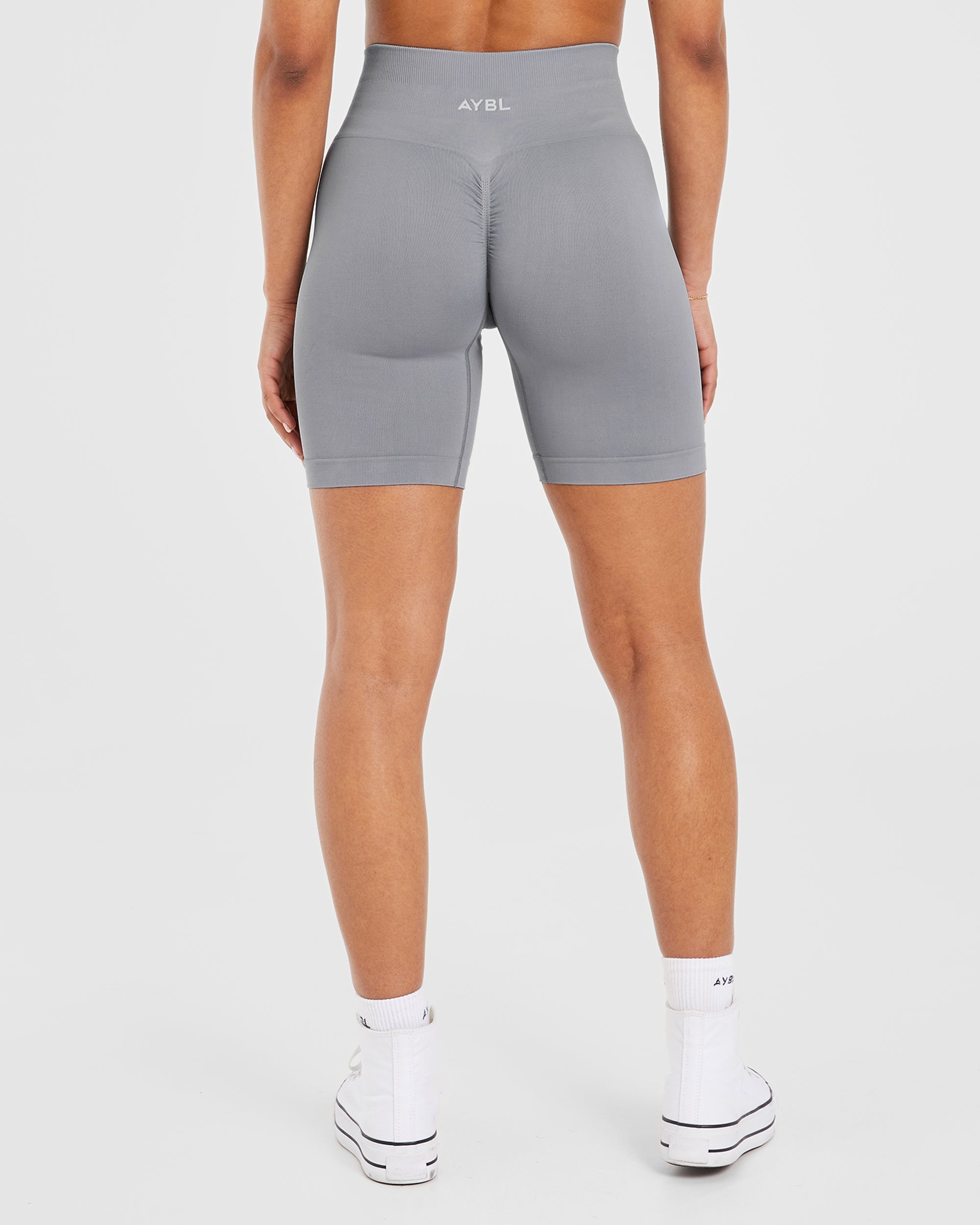 Pantalones cortos de ciclismo sin costuras Power - Gris
