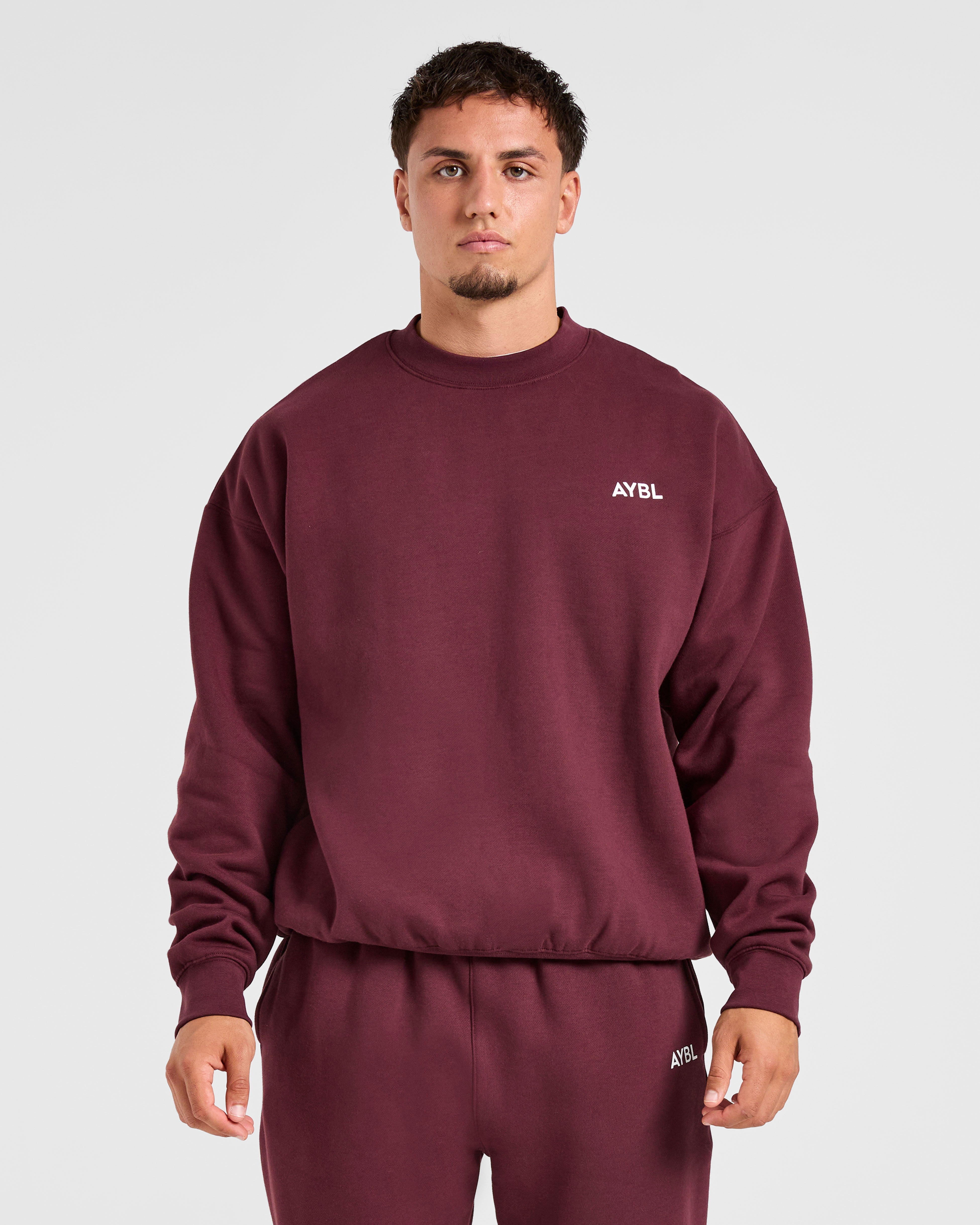 Sweater Oversized Esencial - Rojo Burgundy