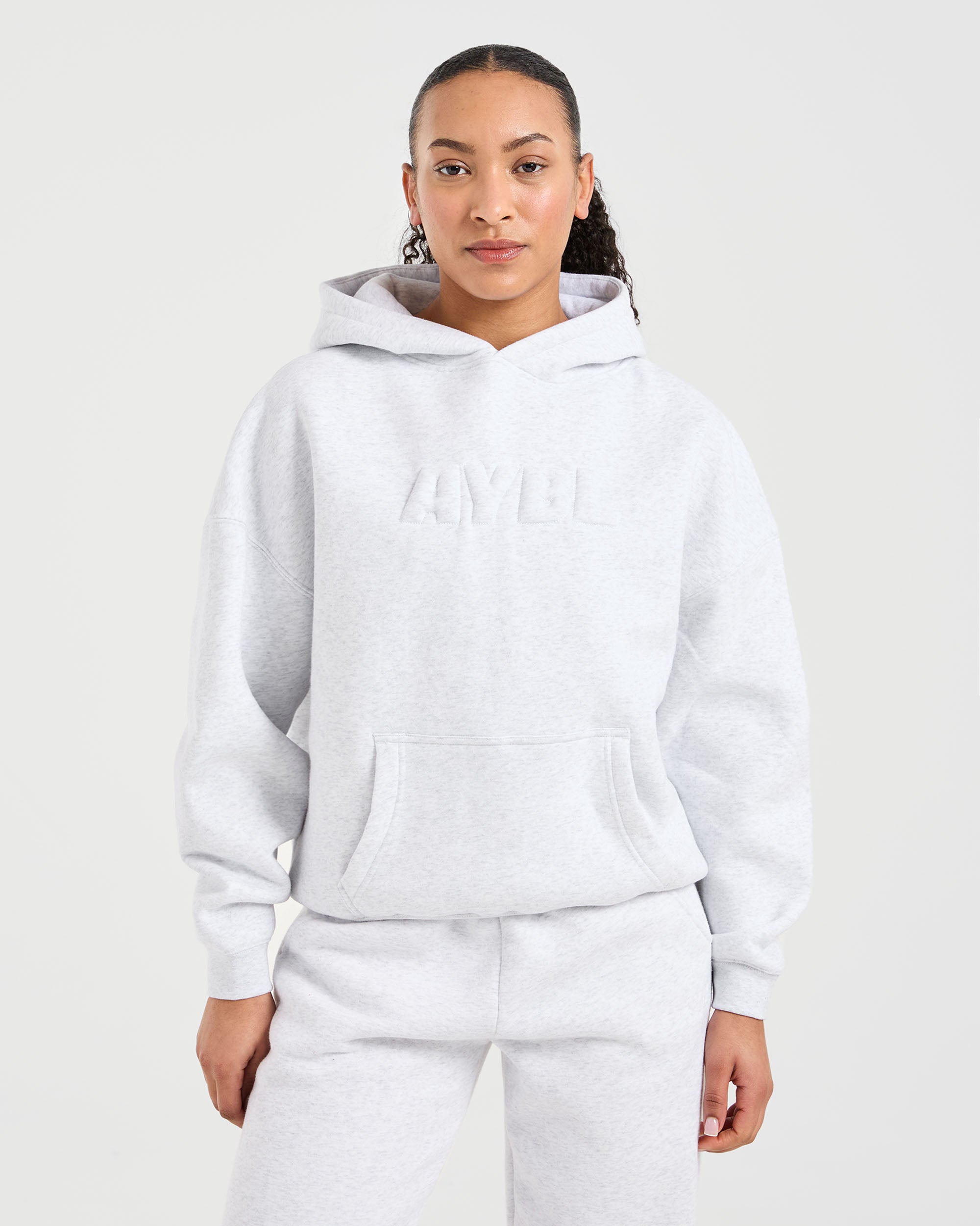 Sudadera Clásica de Punto Suave y Amplia - Gris Helecho