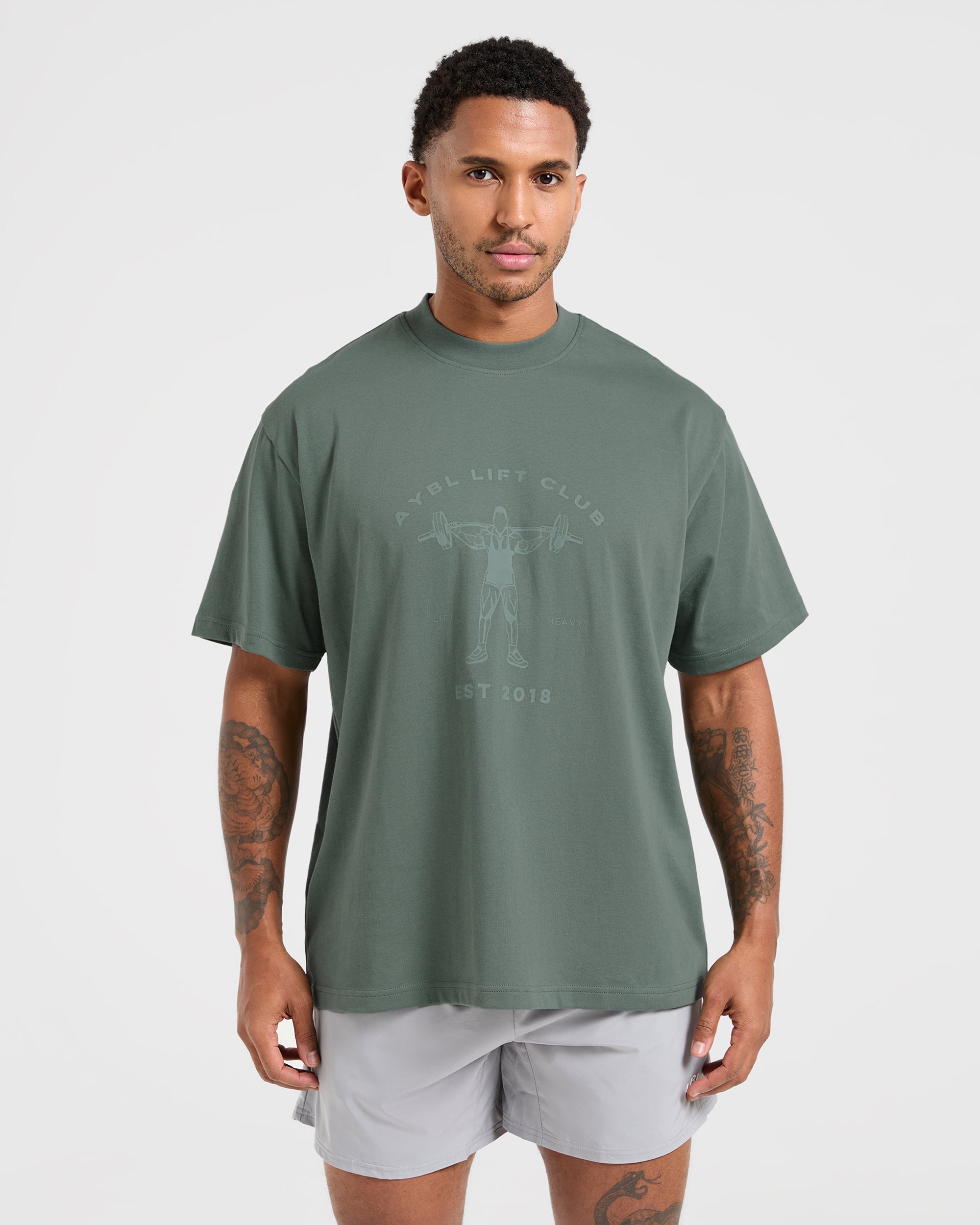 Camiseta Oversized Lift Club - Sage Vintage