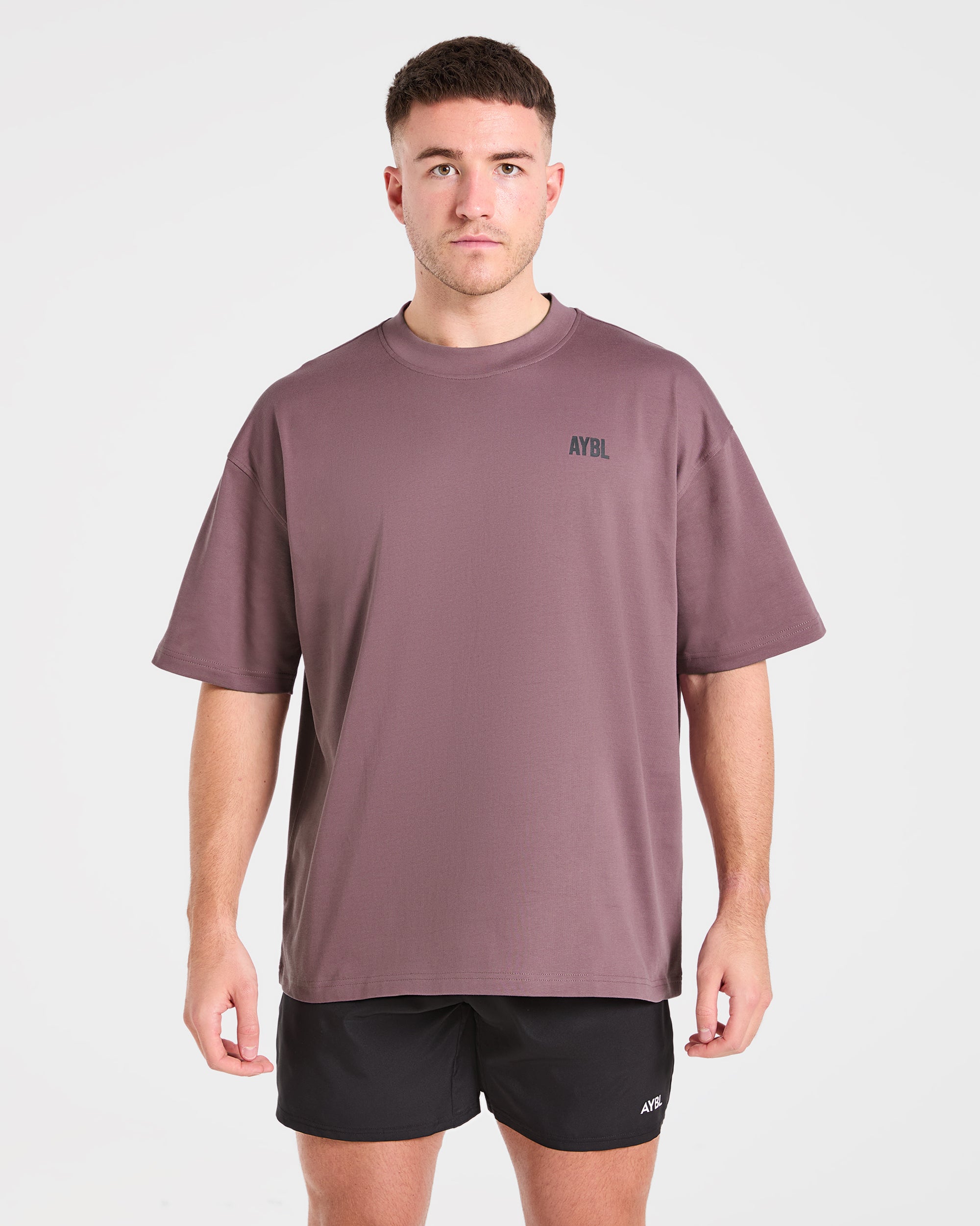Camiseta Oversized de Hierro AYBL - Púrpura Flint
