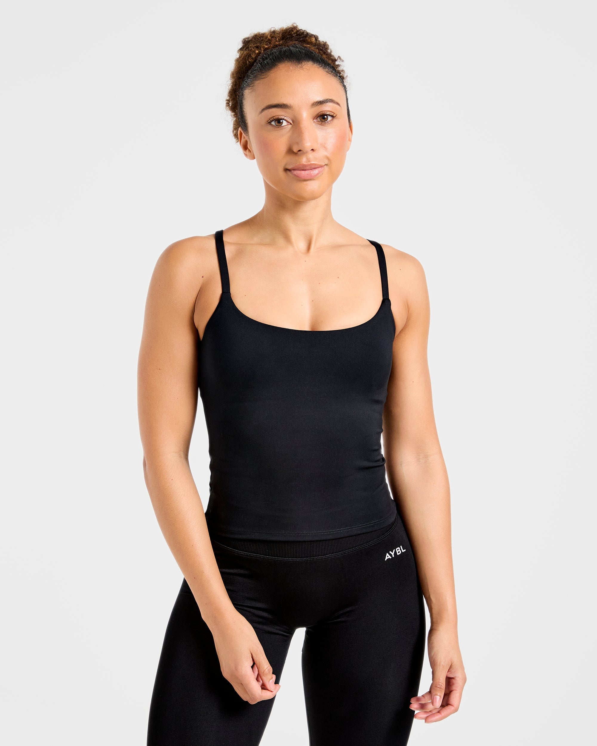 Top de tirantes esenciales - Negro
