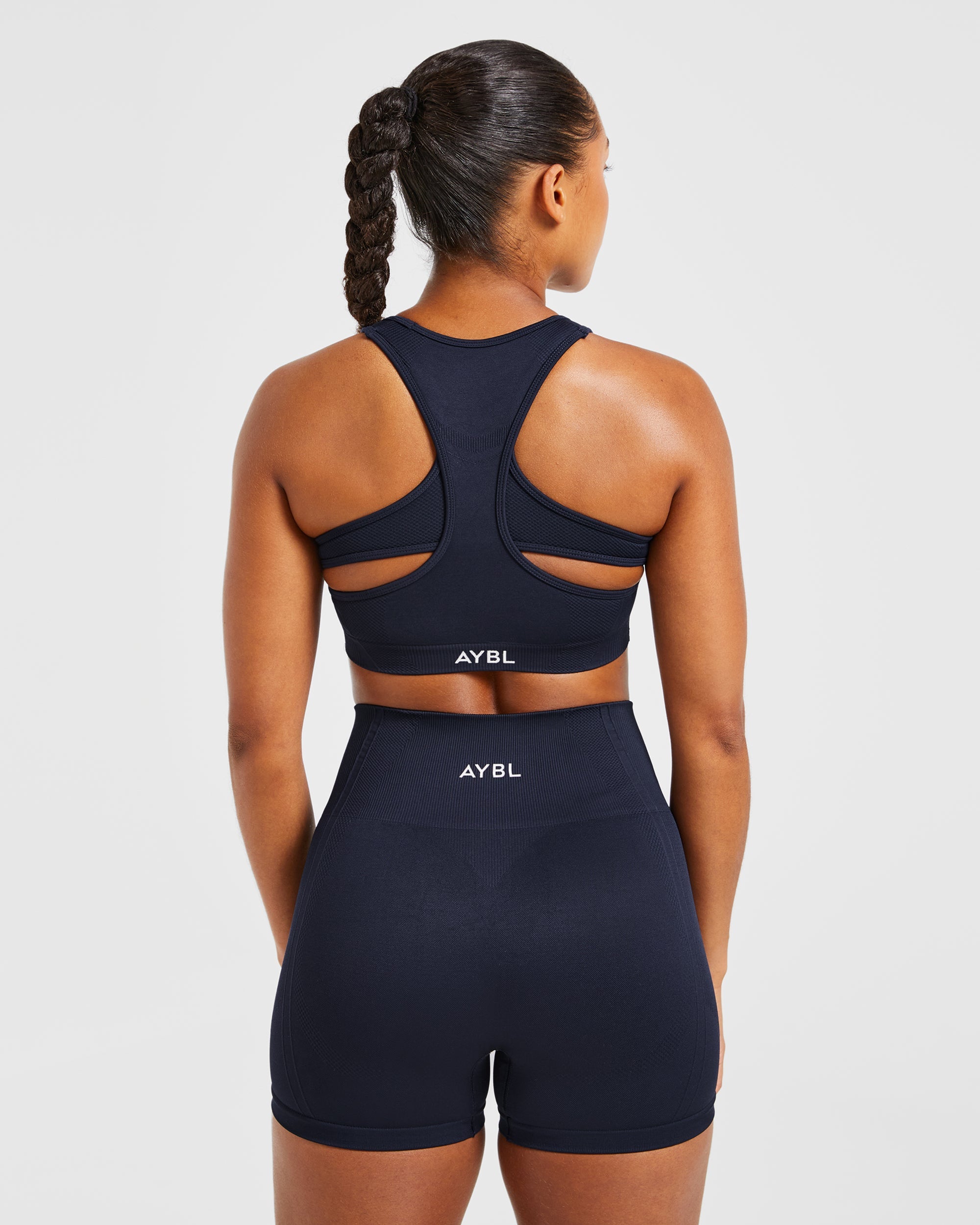 Sports Bra Sin Costuras Balance V3 - Azul Marino