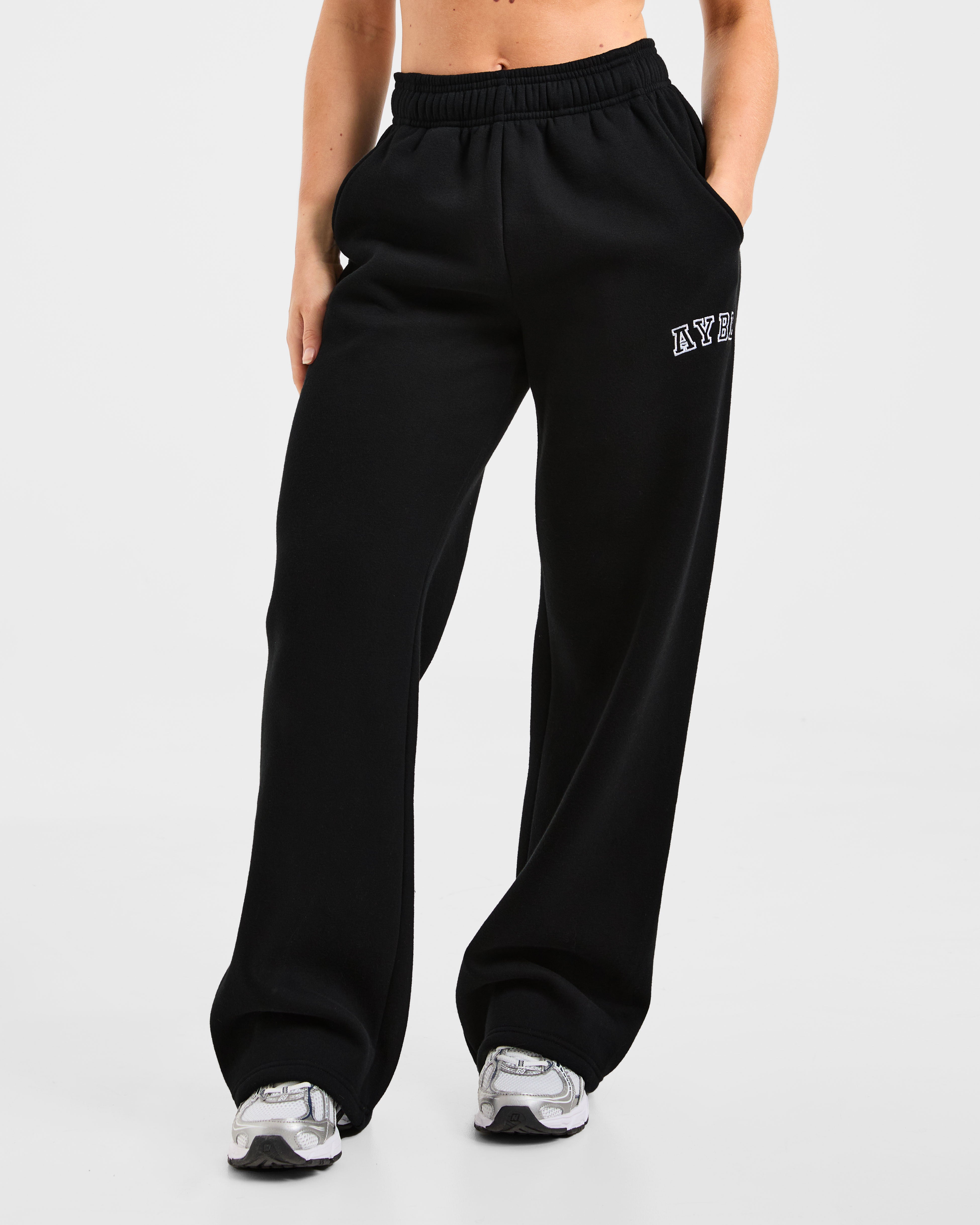 Joggers Varsity 2.0 de pierna recta con corte amplio - Negro