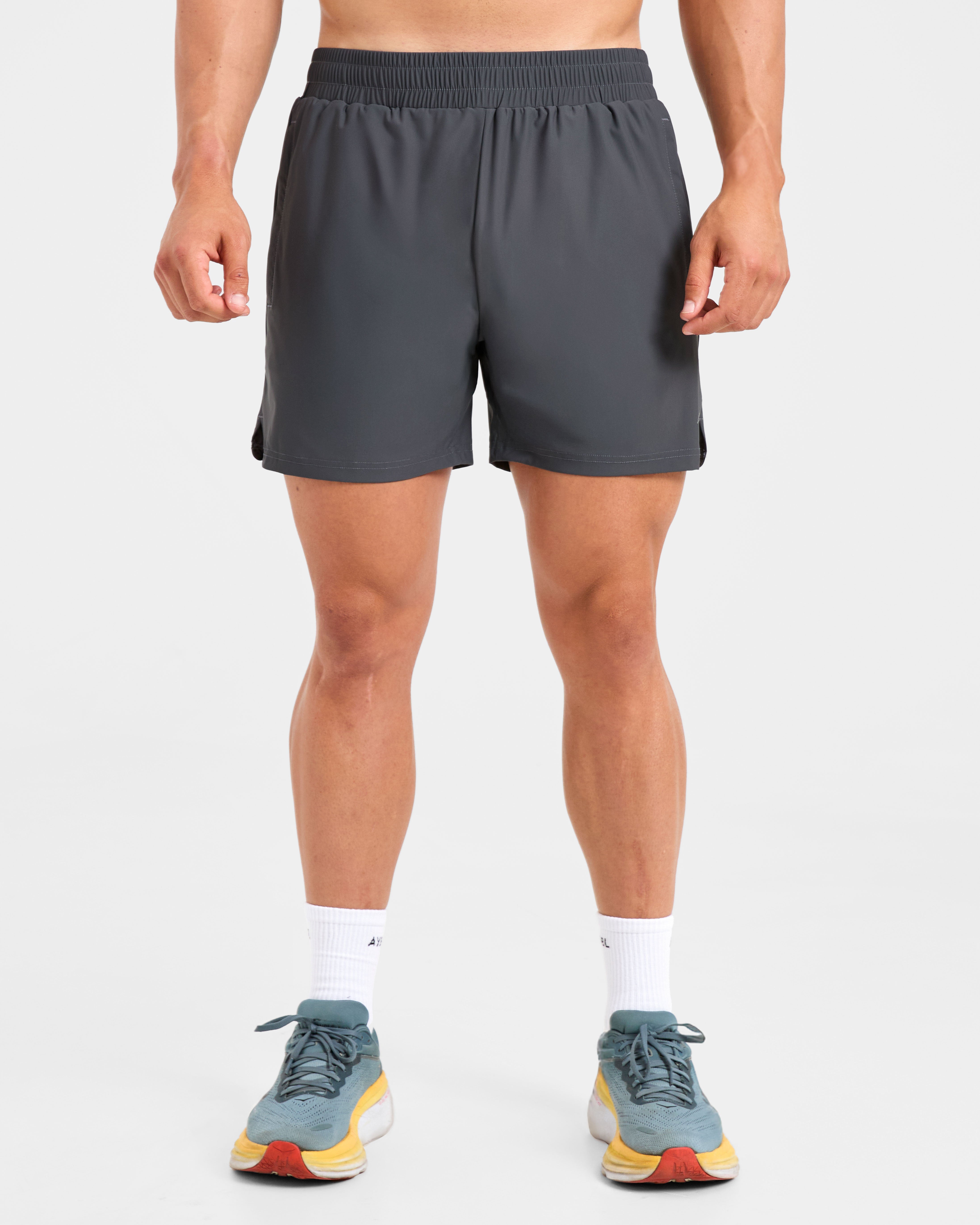 Pantalones cortos Run 5" - Gris Huracán