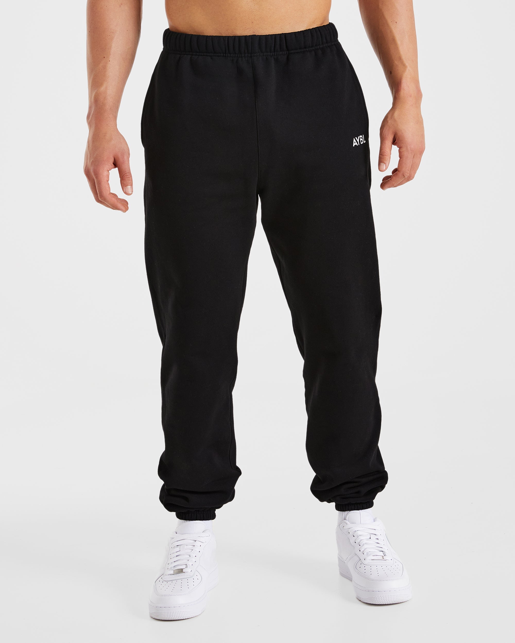 Pantalones Jogger Oversized Esenciales - Negro