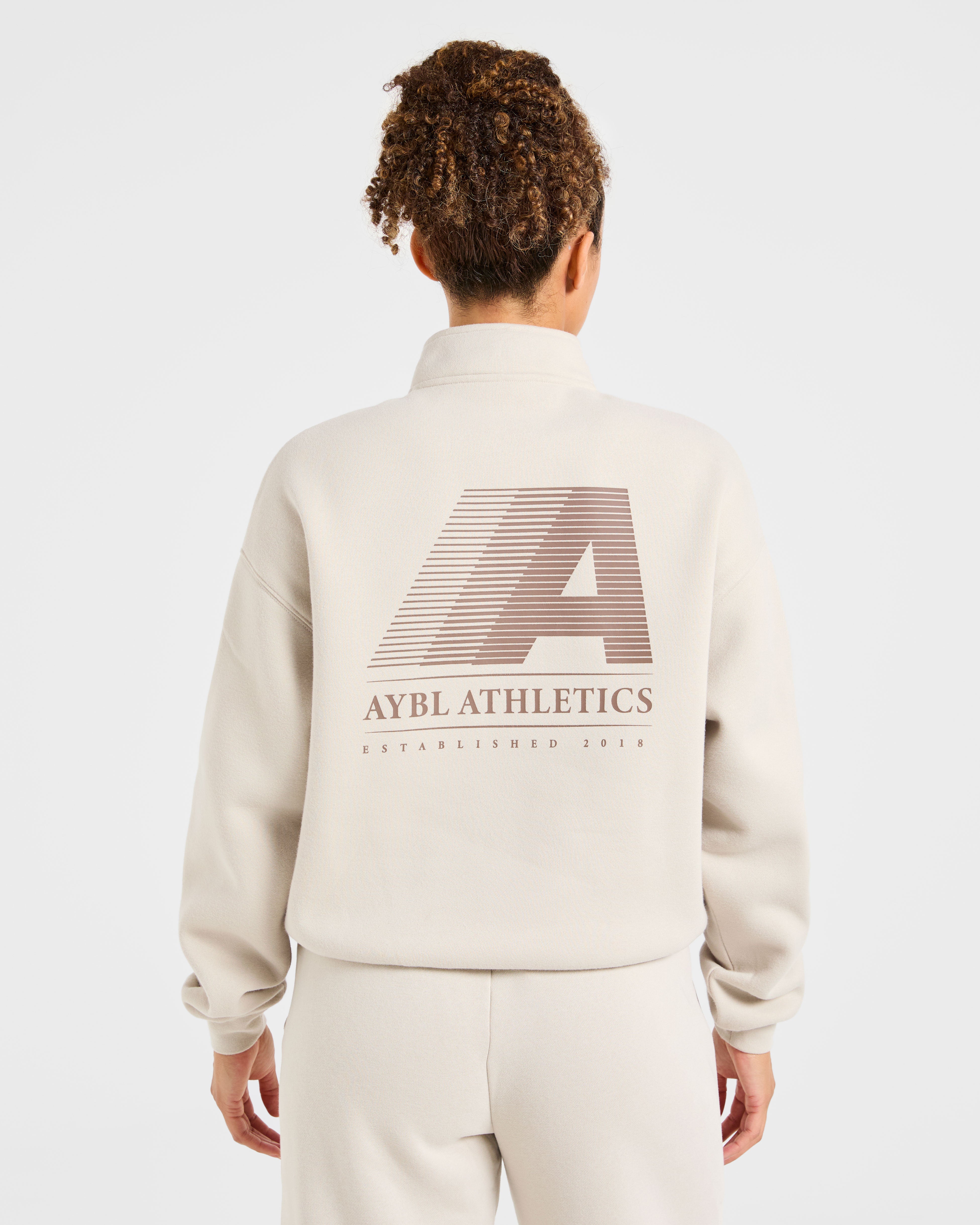 Pullover Oversized de 1/4 de Cierre Retro Athletics - Arena
