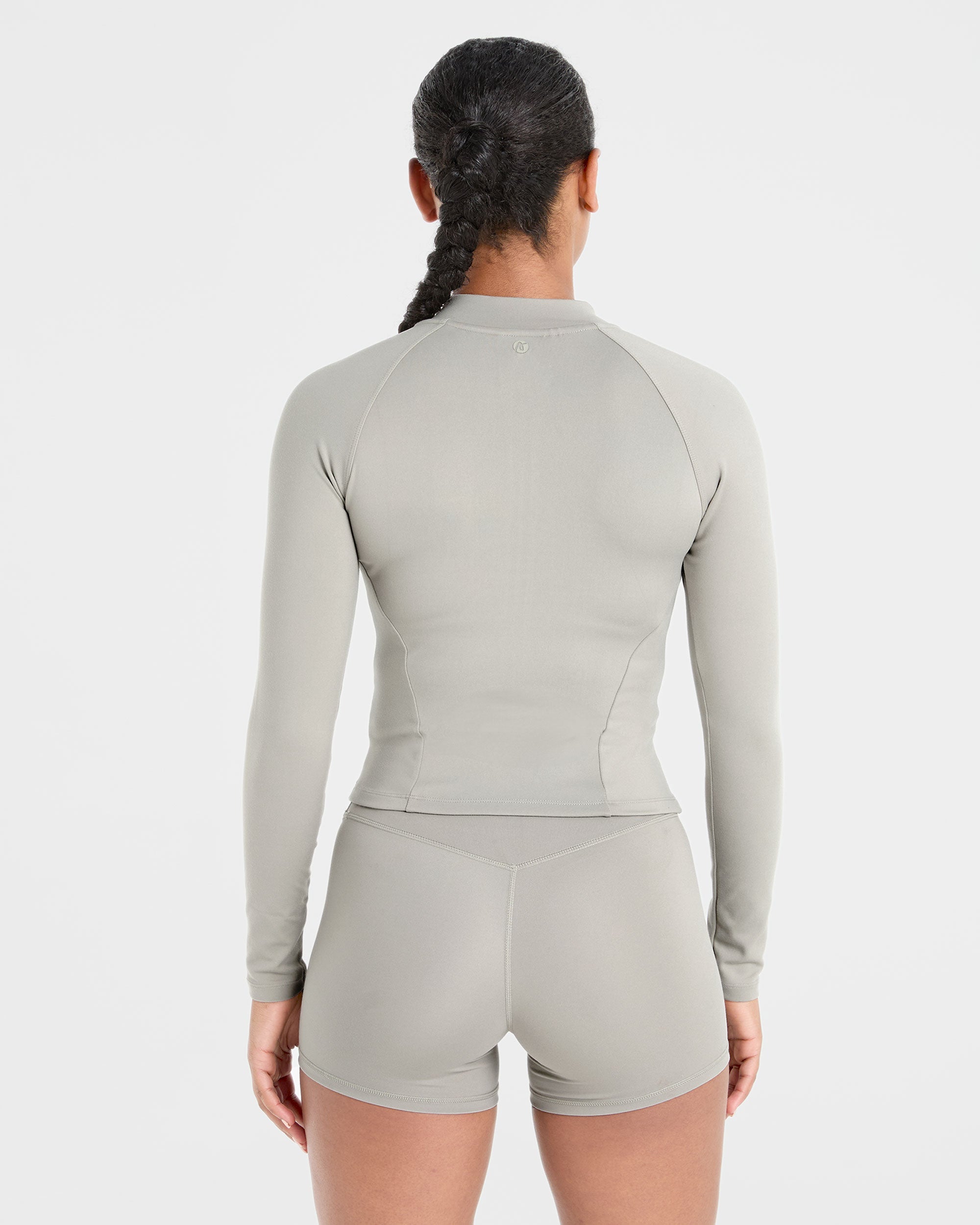 Chaqueta con cremallera Staple - Oliva lavado