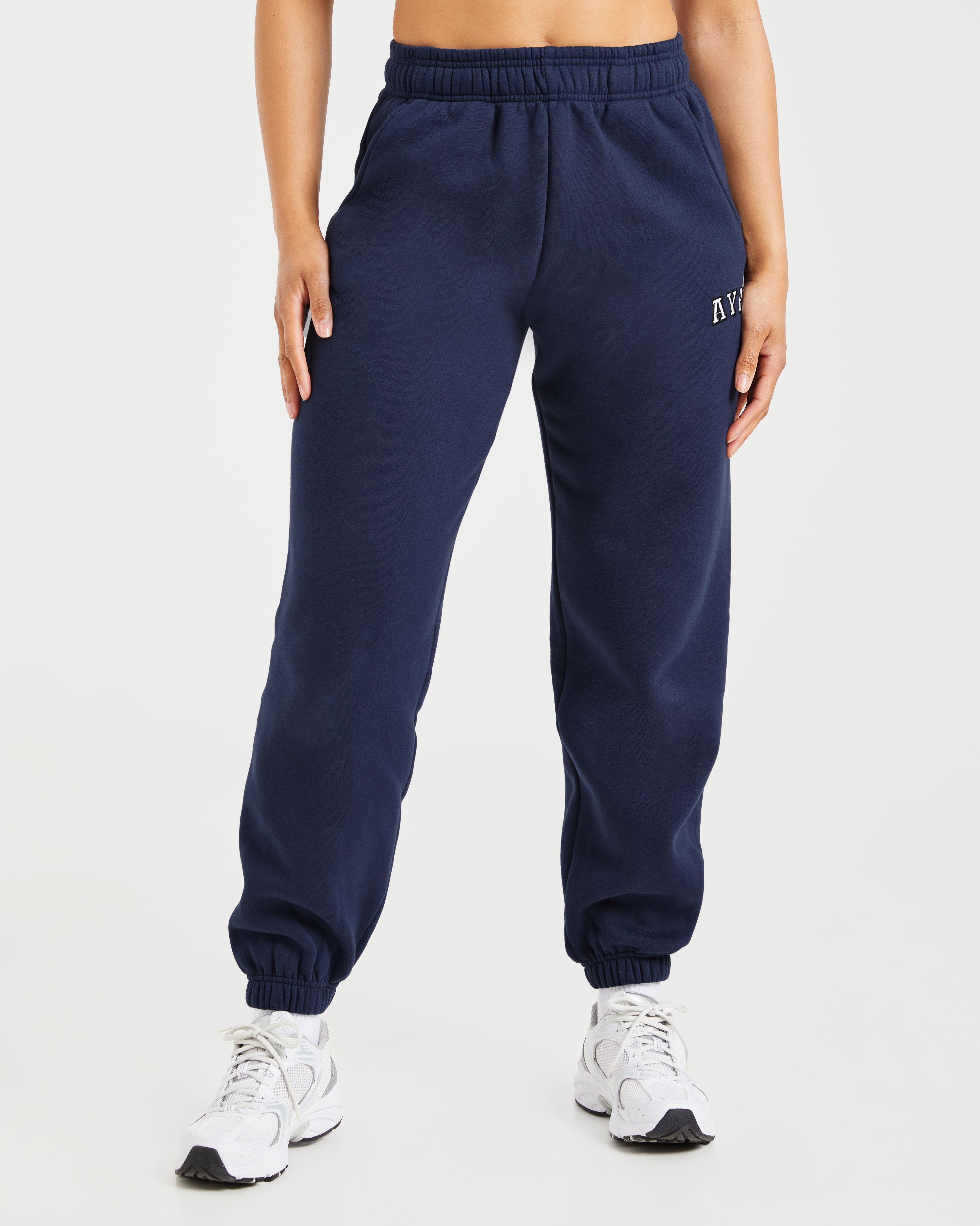 Pantalones Jogger Oversized Varsity 2.0 - Azul Marino