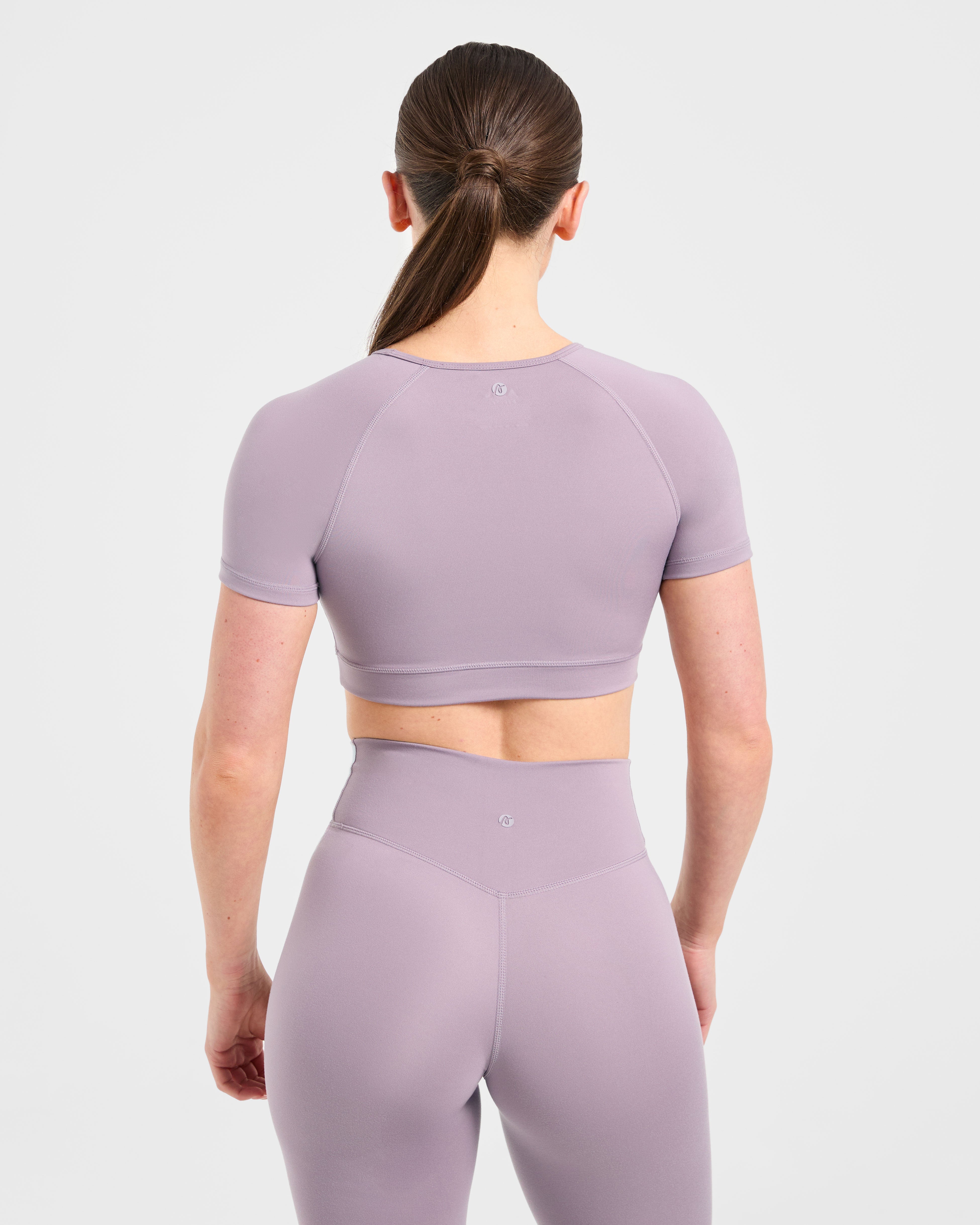 Crop Top Básico - Malva Púrpura