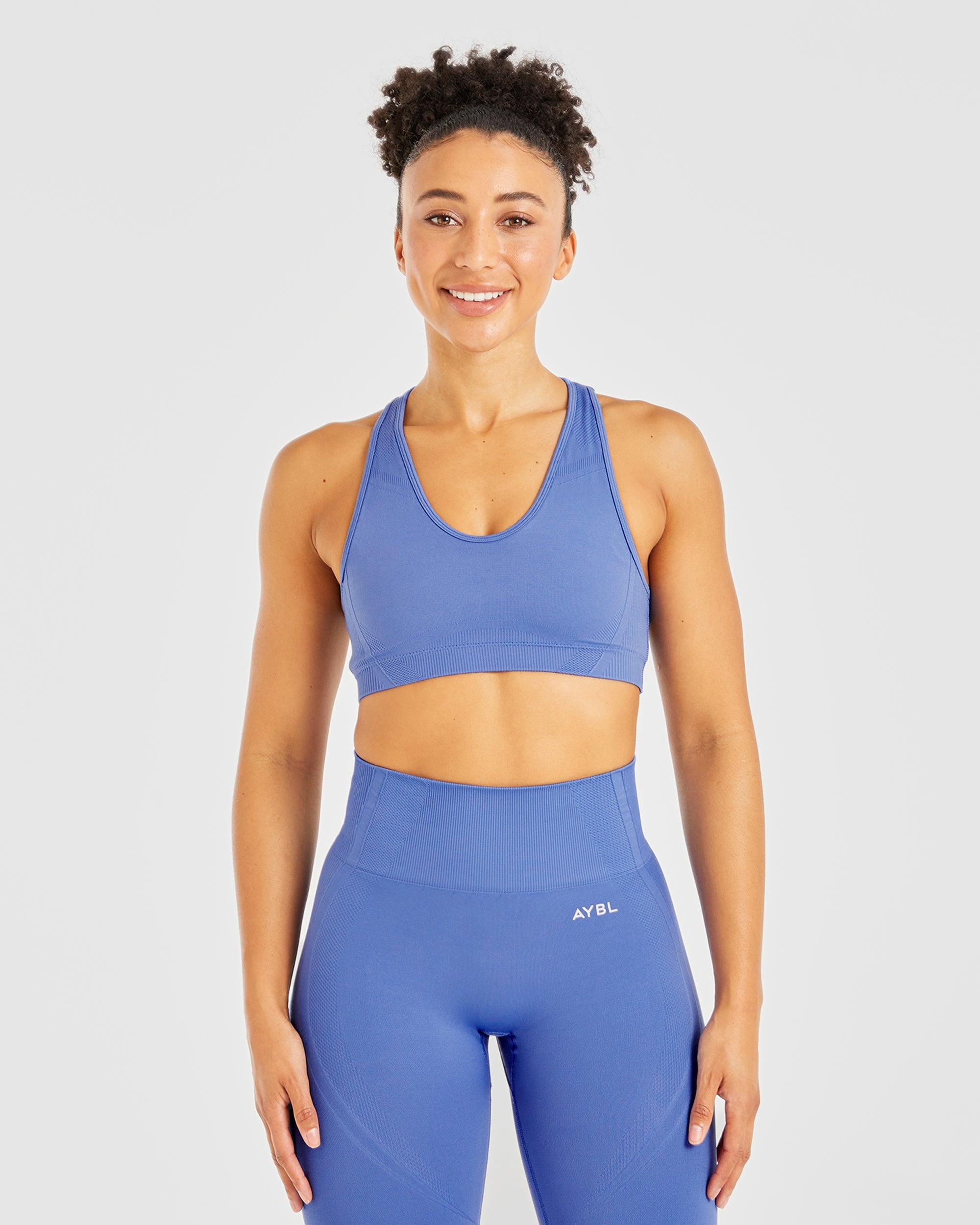 Sports Bra Sin Costuras Balance V3 - Cobalto Brillante