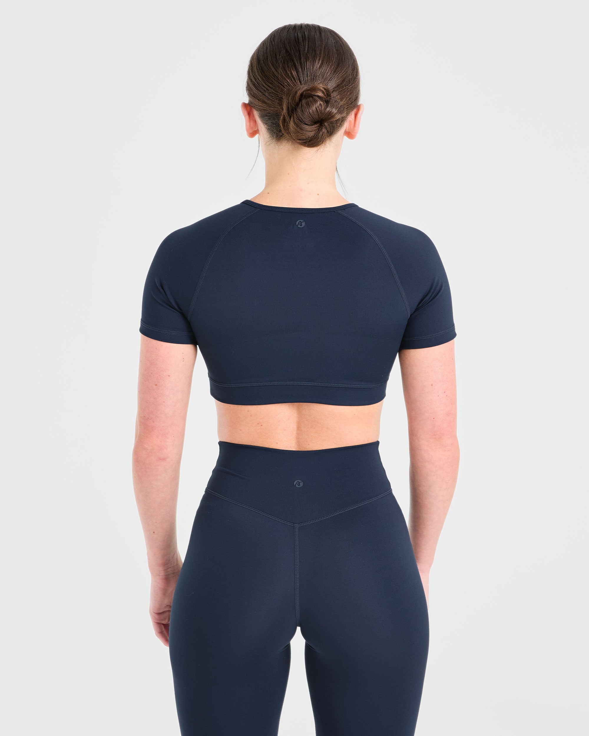 Crop Top Básico - Azul Marino