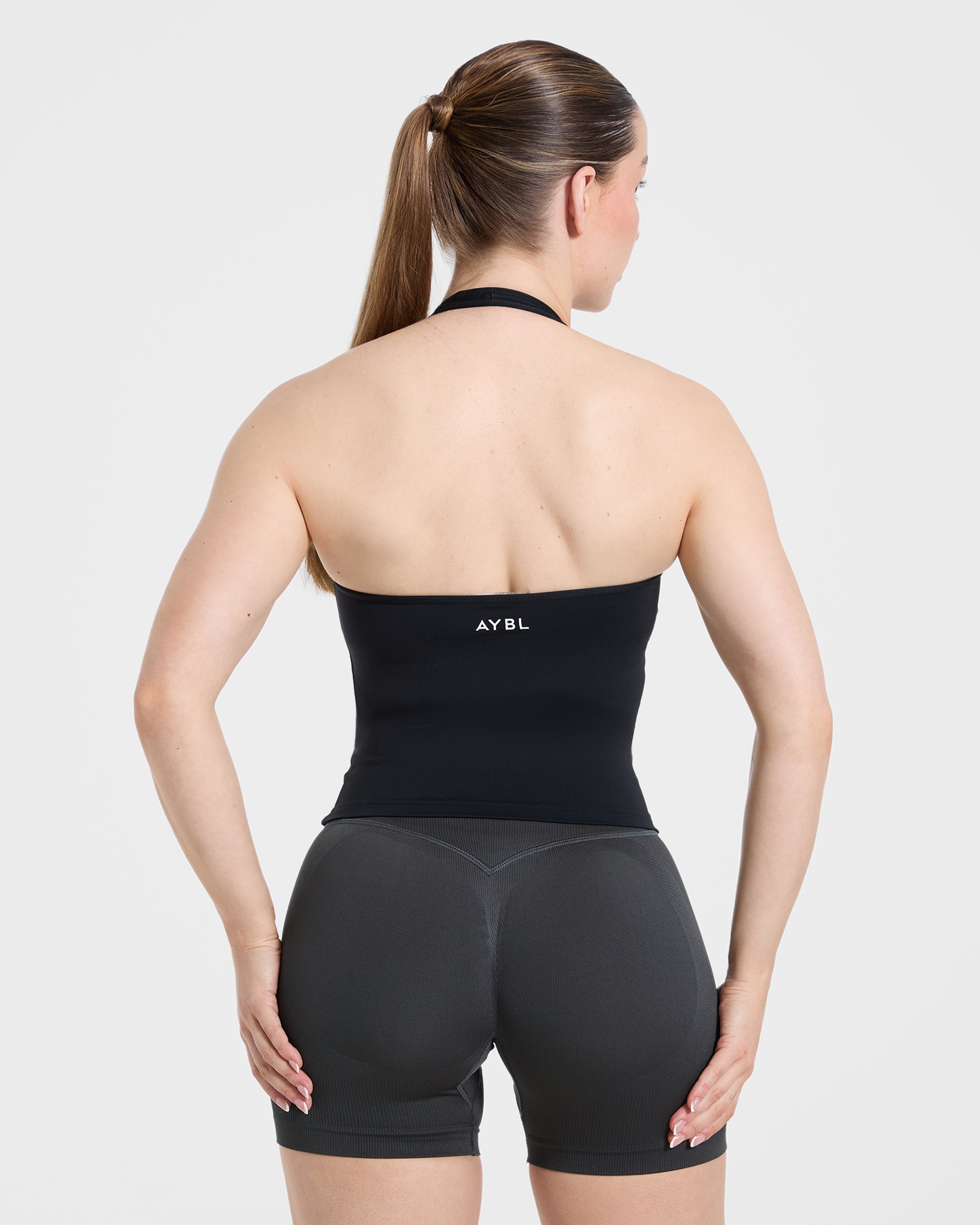 Camiseta Básica con Correa - Negro